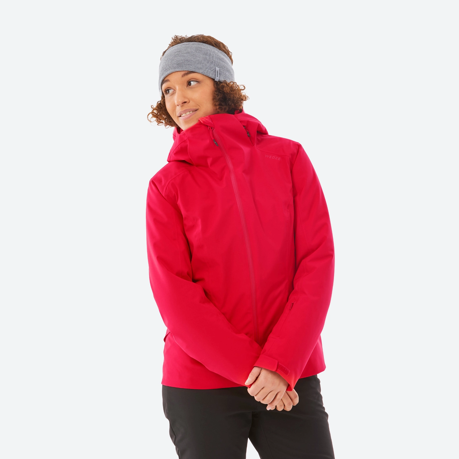 Qadınlar üçün xizək gödəkcəsi Decathlon Wedze 8807728, qırmızı