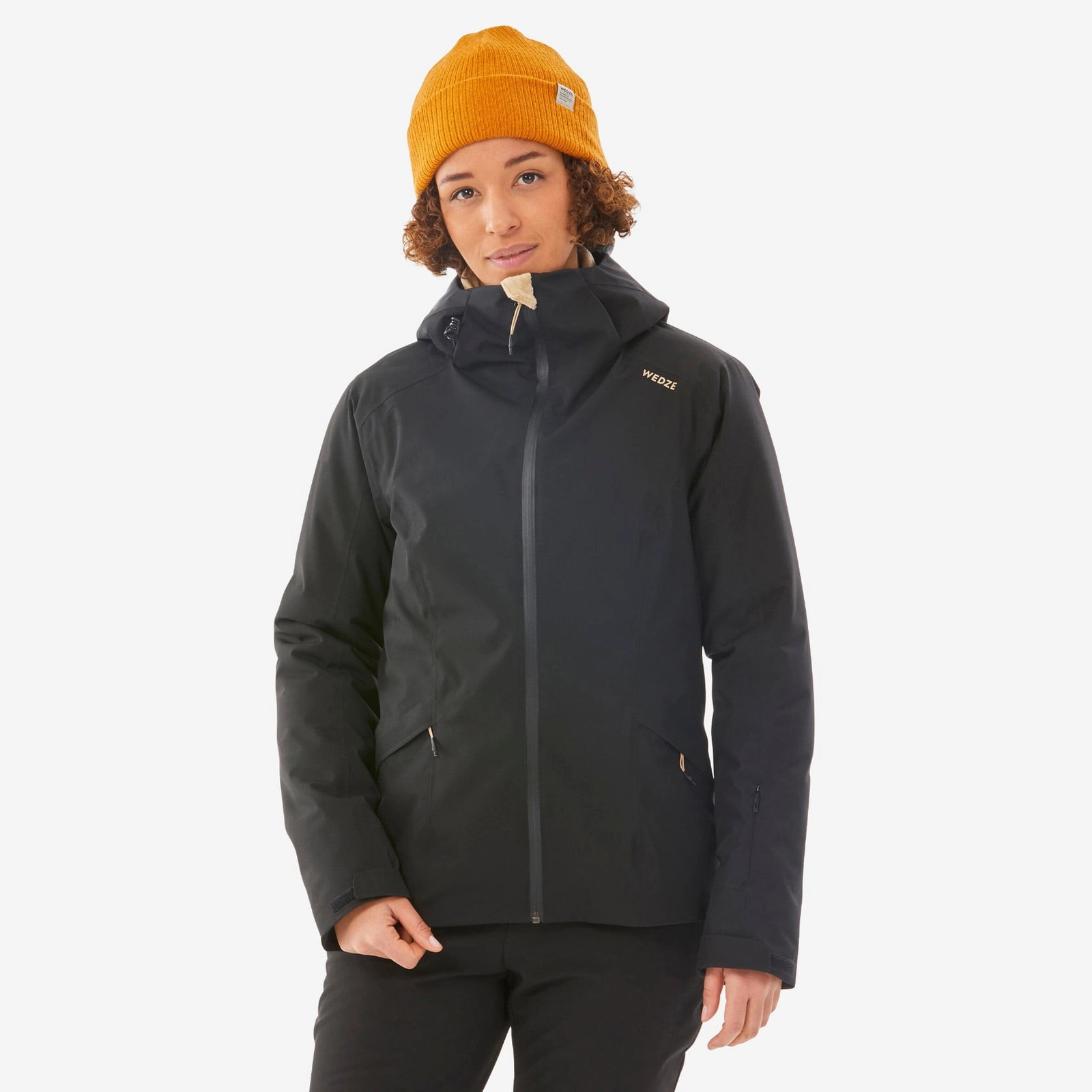 Qadınlar üçün xizək gödəkcəsi Decathlon Wedze 4883303, qara
