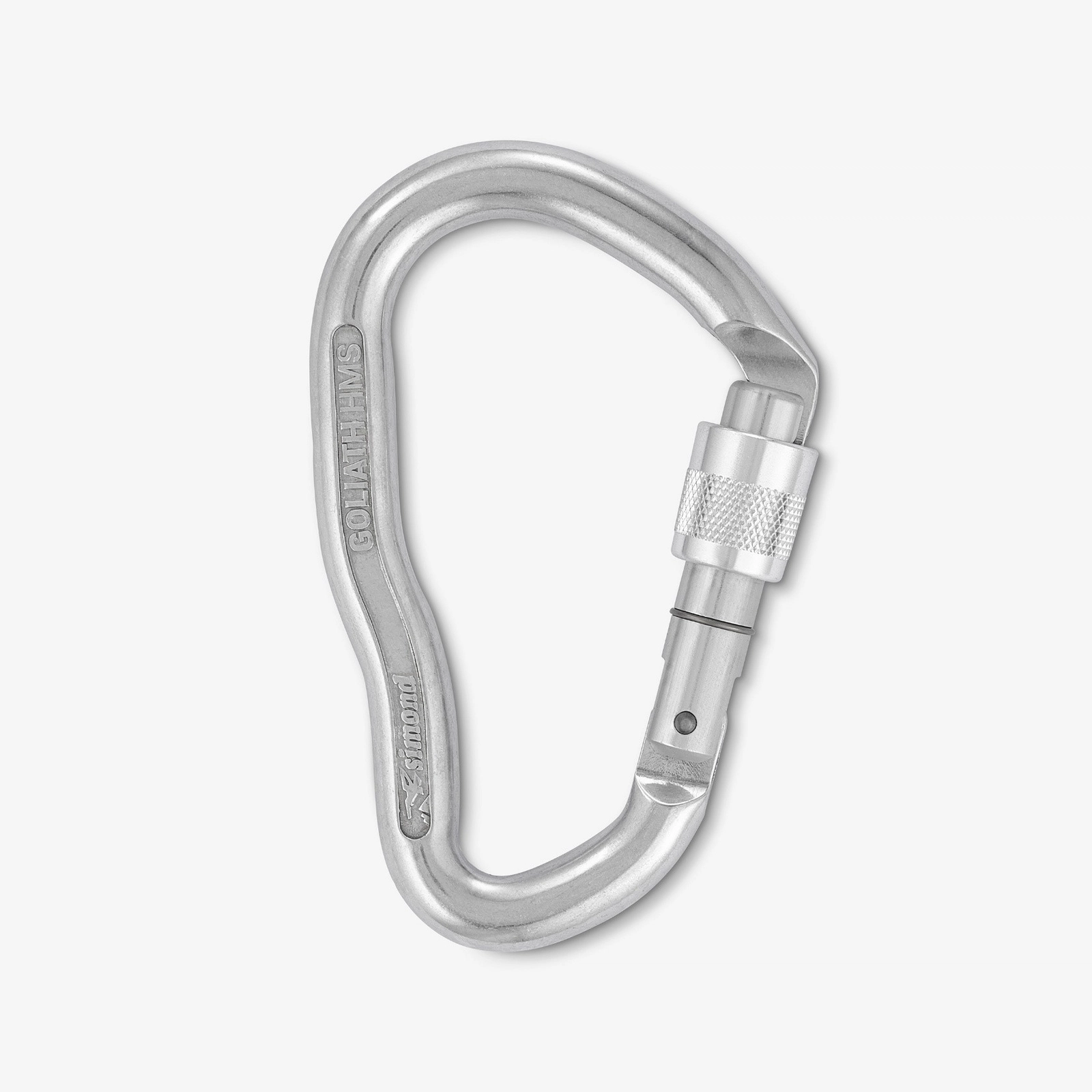 Montaj karabini Decathlon Carabiner, gümüşü