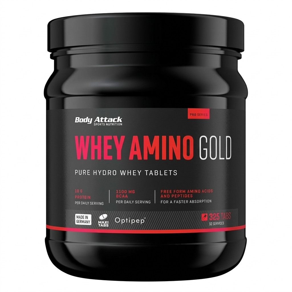 Həblər Body Attack Whey Amino Gold, 325 əd