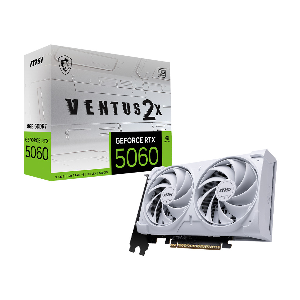 Videokart MSI RTX 5060 8G VENTUS 2X OC WHITE