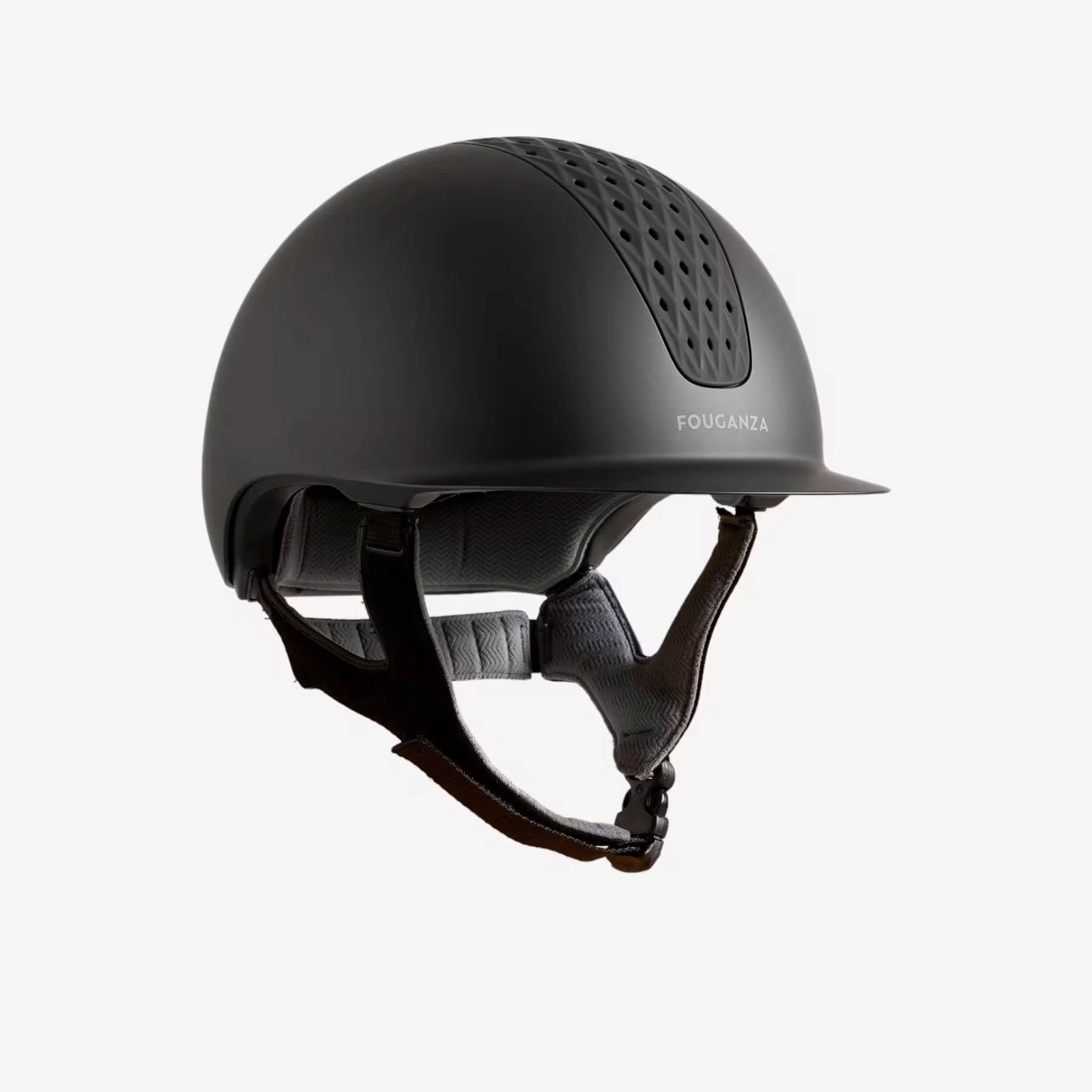Dəbilqə atçılıq üçün Decathlon 8569331, ölçü M/55 sm, qara