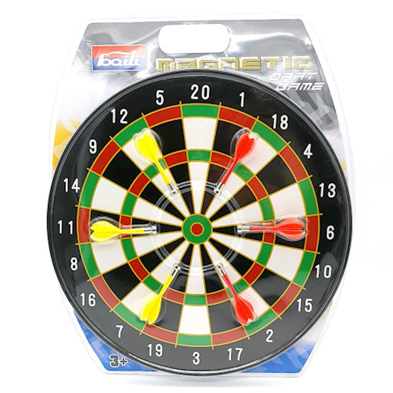 Darts, maqnitli, 3+, 34.5 sm, 6 mızraq
