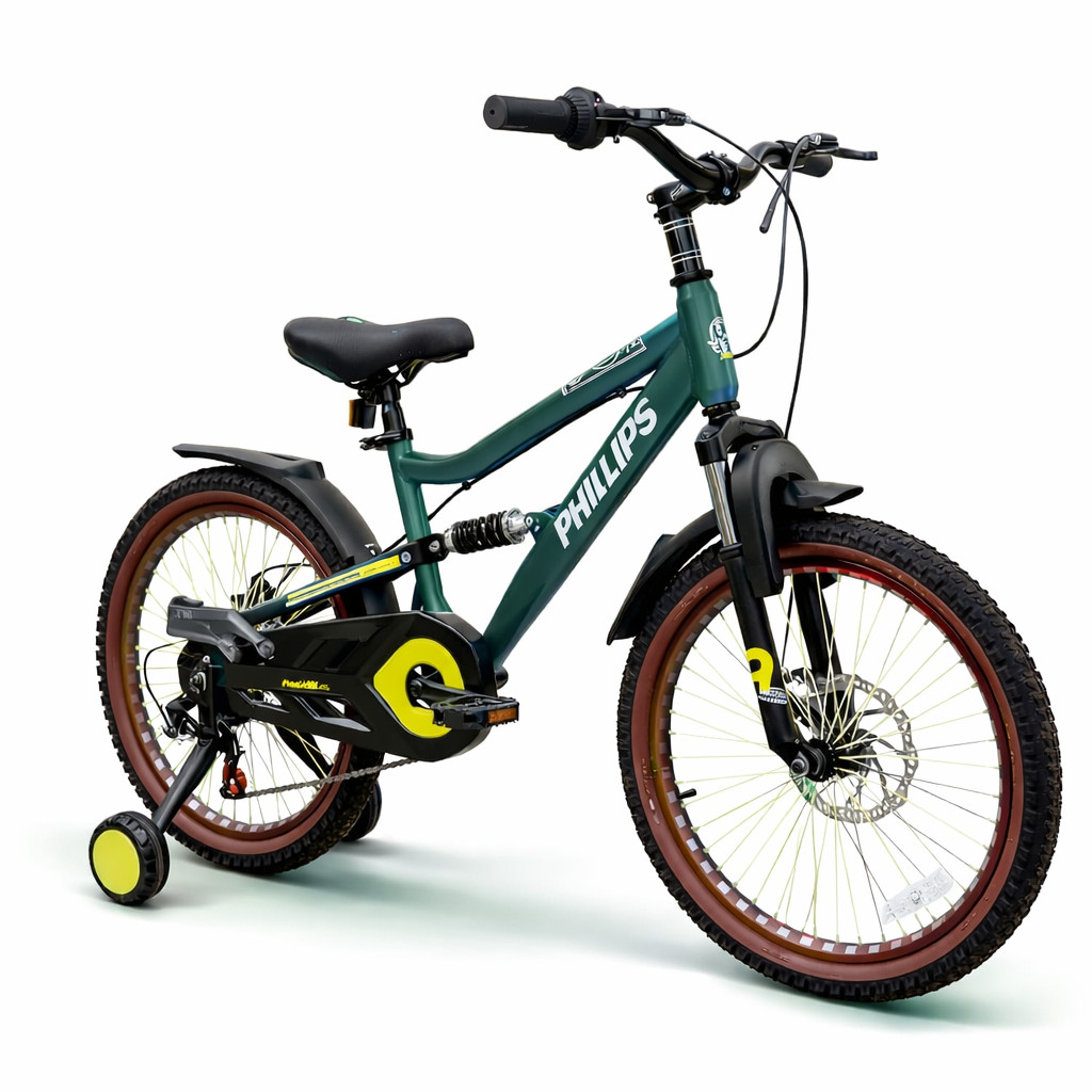 Uşaq velosipedi X16, yaşıl