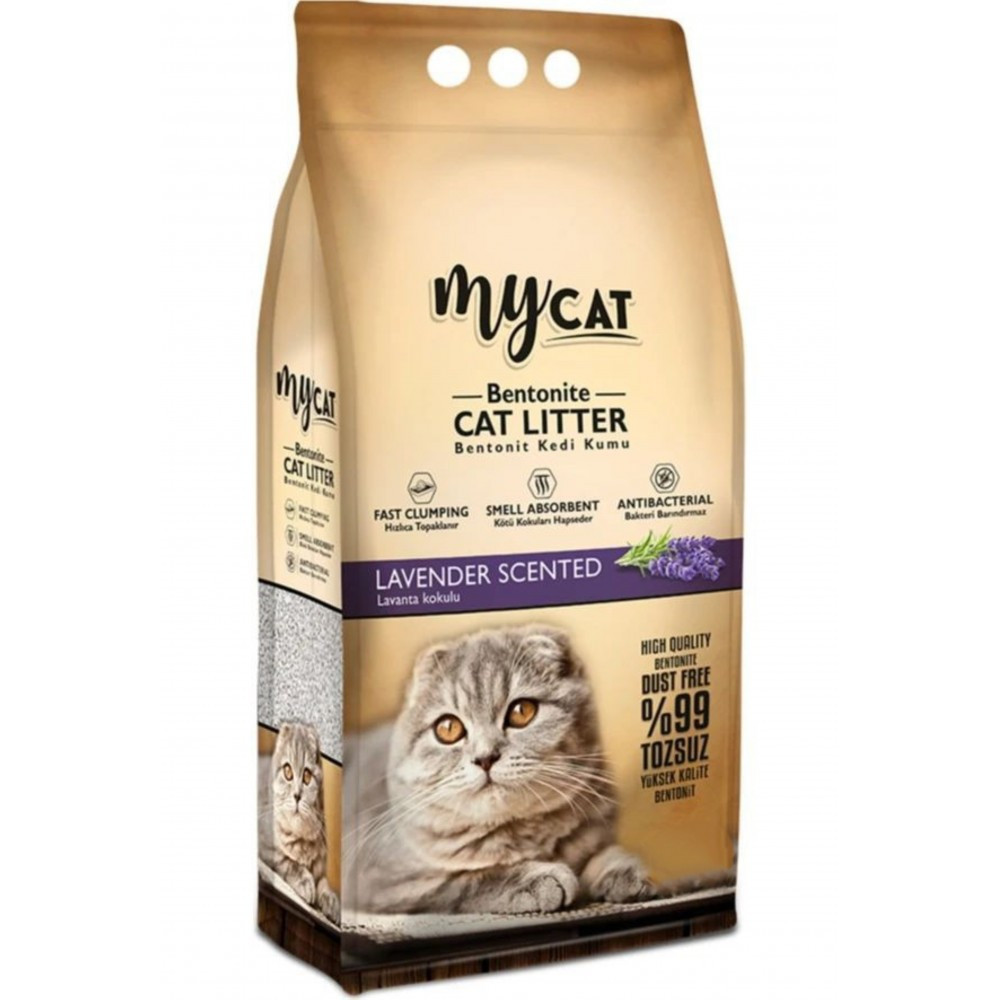 Pişik tualeti üçün doldurucu My Cat Lavender, 10 l