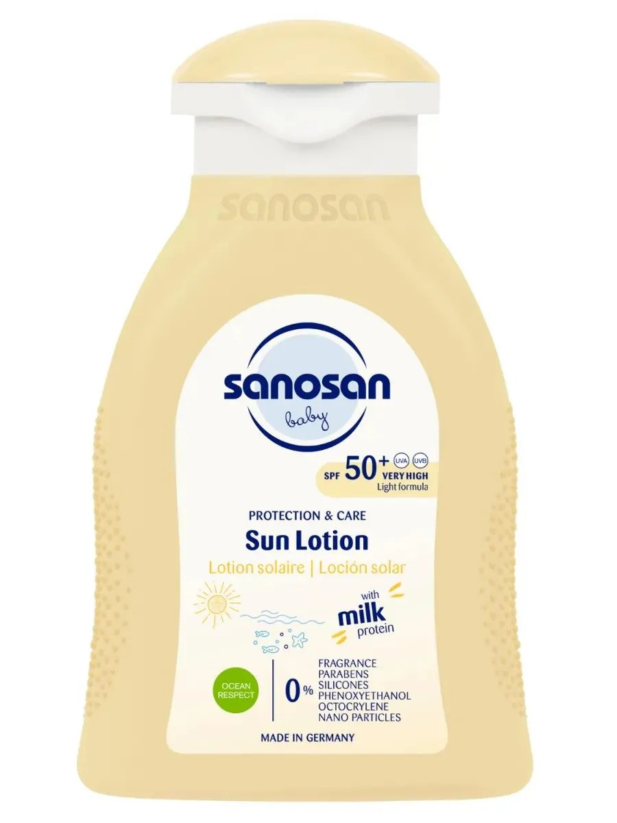 Günəşdən qoruyucu losyon uşaqlar üçün Sanosan SPF50+ 100 ml