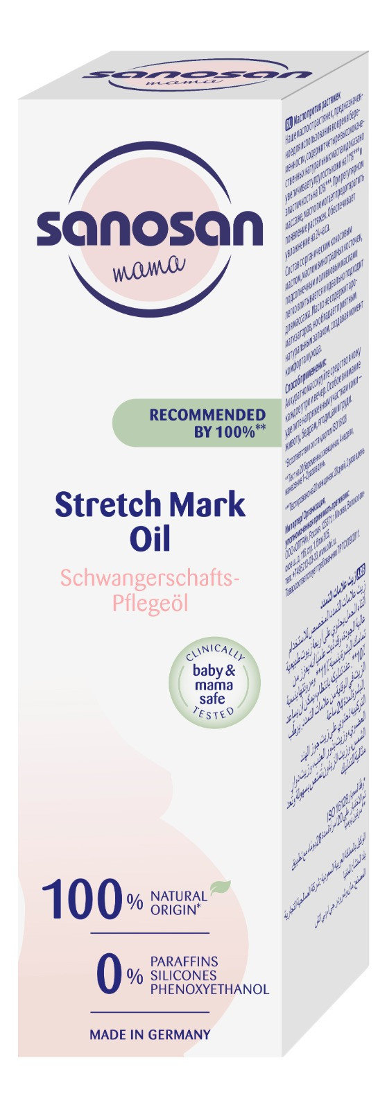 Dartılmalara qarşı yağ Sanosan Mama Stretch Mark 100 ml