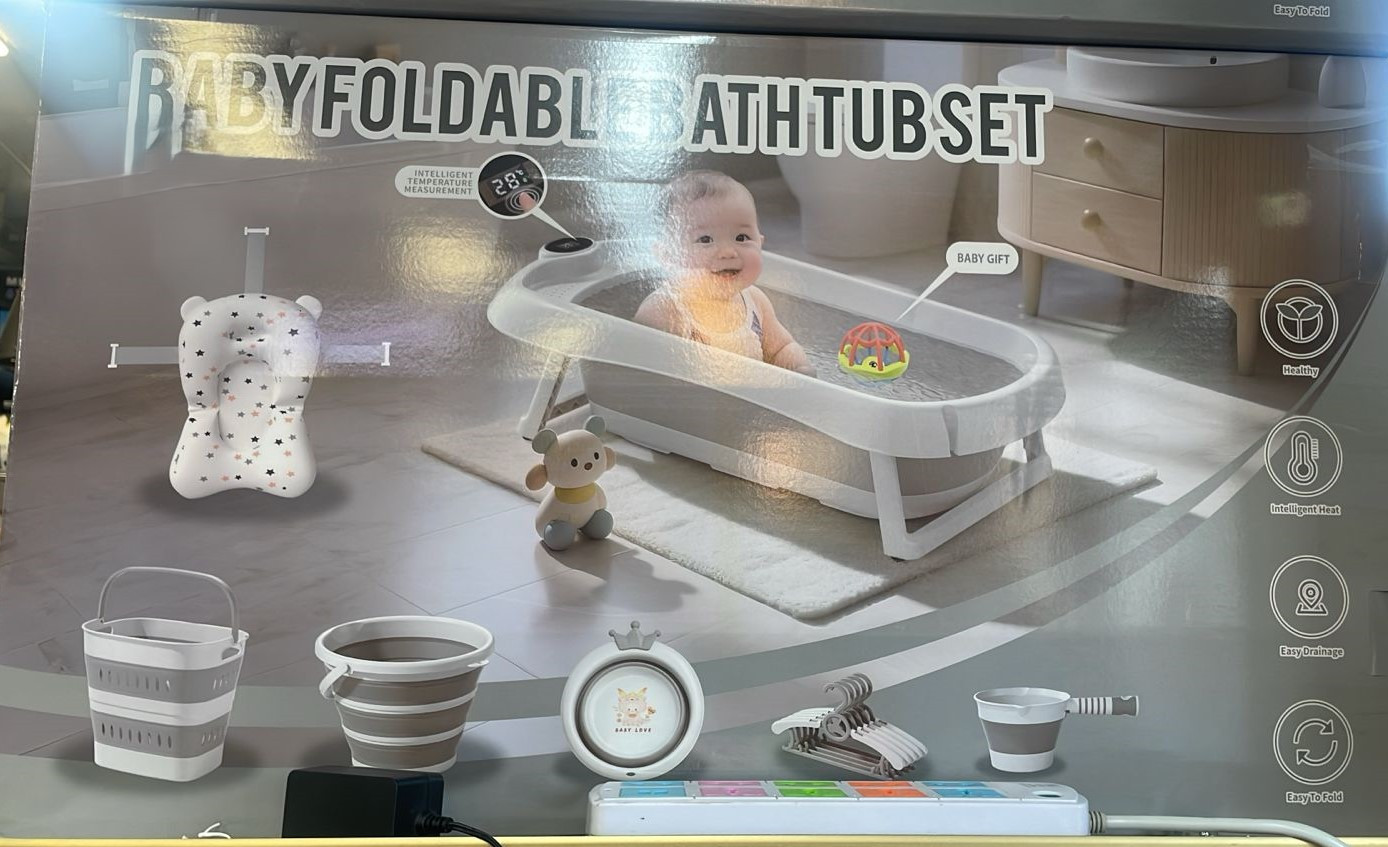 Uşaq üçün vanna dəsti 95538993, rezin, boz