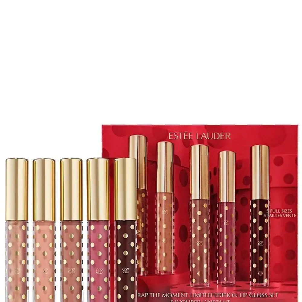 Dodaq parıldadıcı dəsti Estee Lauder Unwrap The Moment