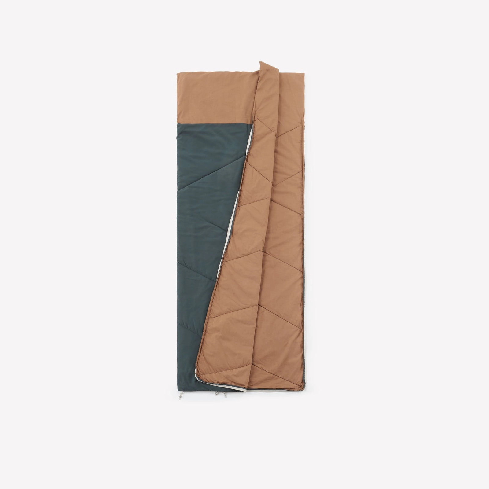 Yuxu kisəsi Decathlon Quechua Ultimcomfort, pambıq, qəhvəyi/yaşıl