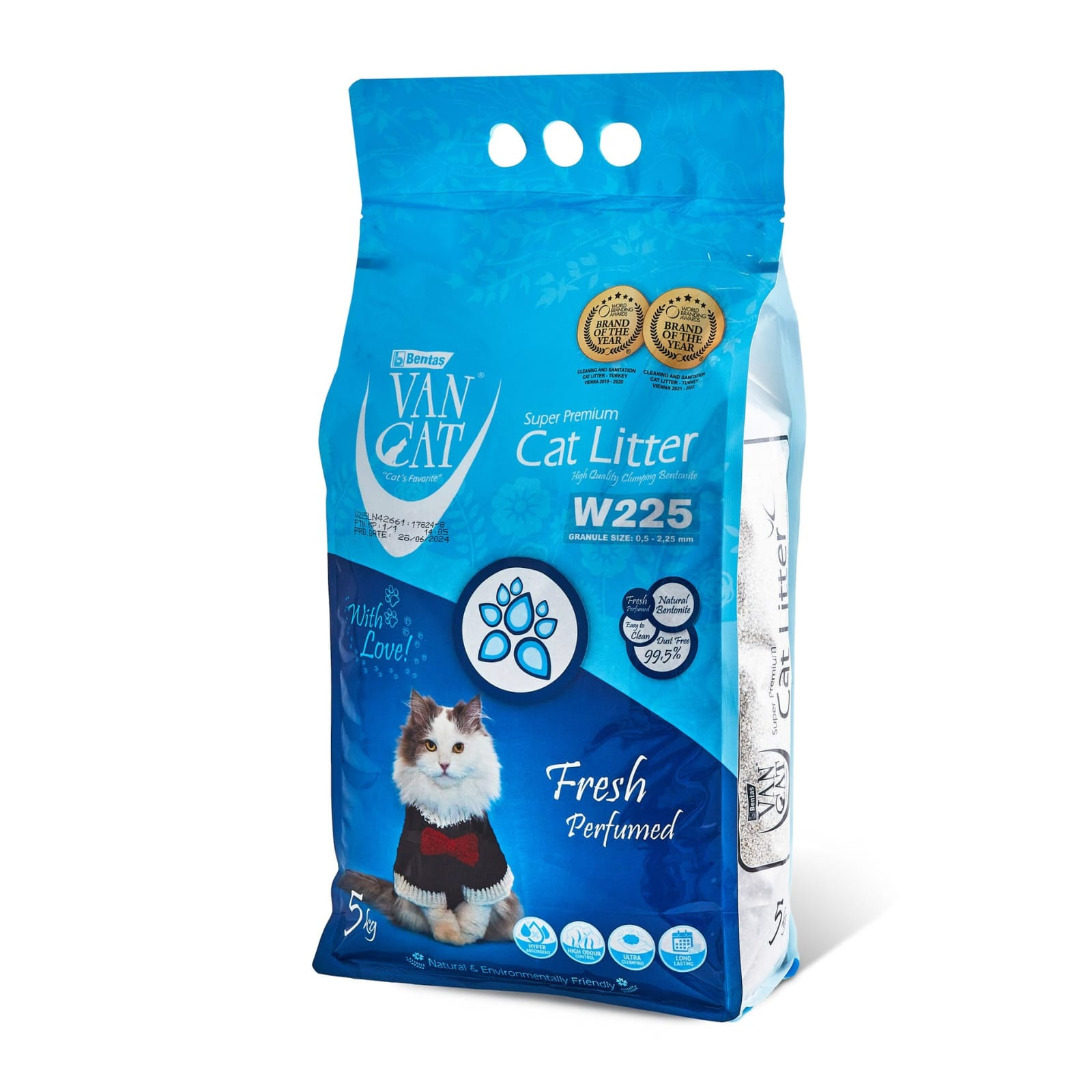 Hopdurucu doldurucu VanCat Fresh Parfumed, pişiklər üçün, 5 kq