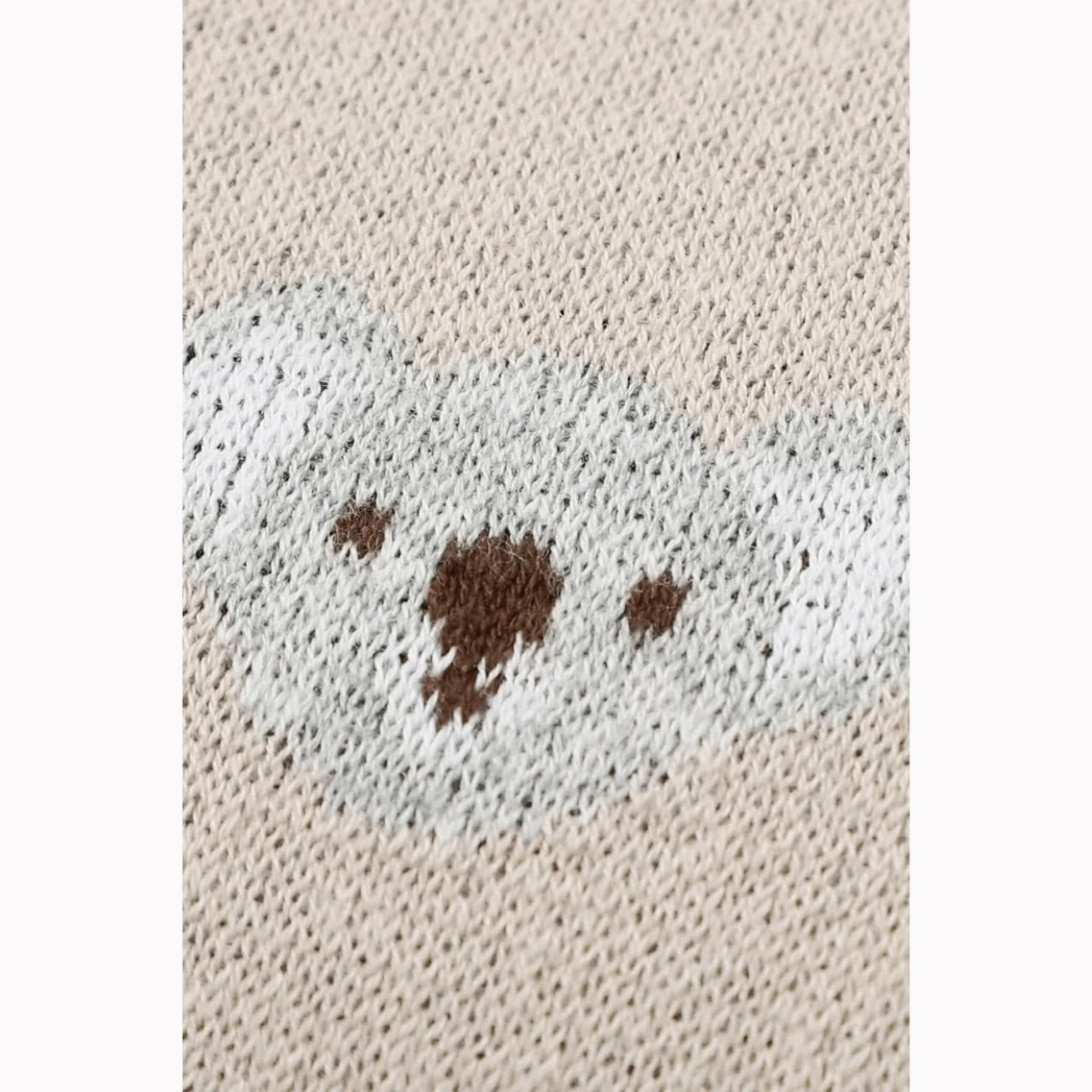 Körpə üçün trikotaj ədyal BATTANI CO BC123467, 100% akril, bej, 90x110 sm