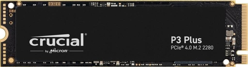 SSD yığıcı Crucial P3 Plus 500GB PCIe 4.0 NVMe M.2 (CT500P3PSSD8)