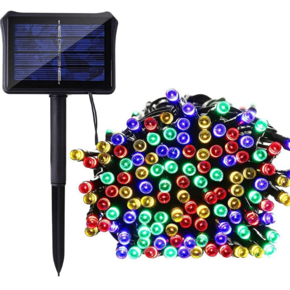 Küçə LED işıqlandırma dəsti 12 m, 5x100 LED, 1.2V 400 mAh günəş paneli