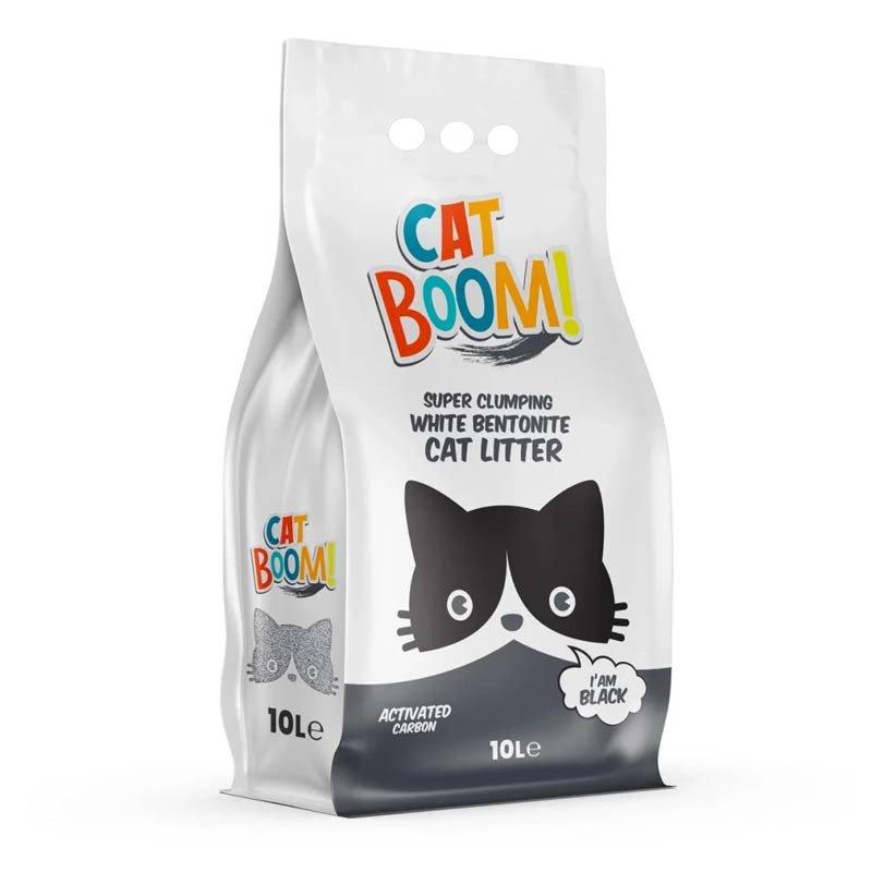 Topalanan doldurucu Cat Boom Activated Carbon pişiklər üçün 10 l