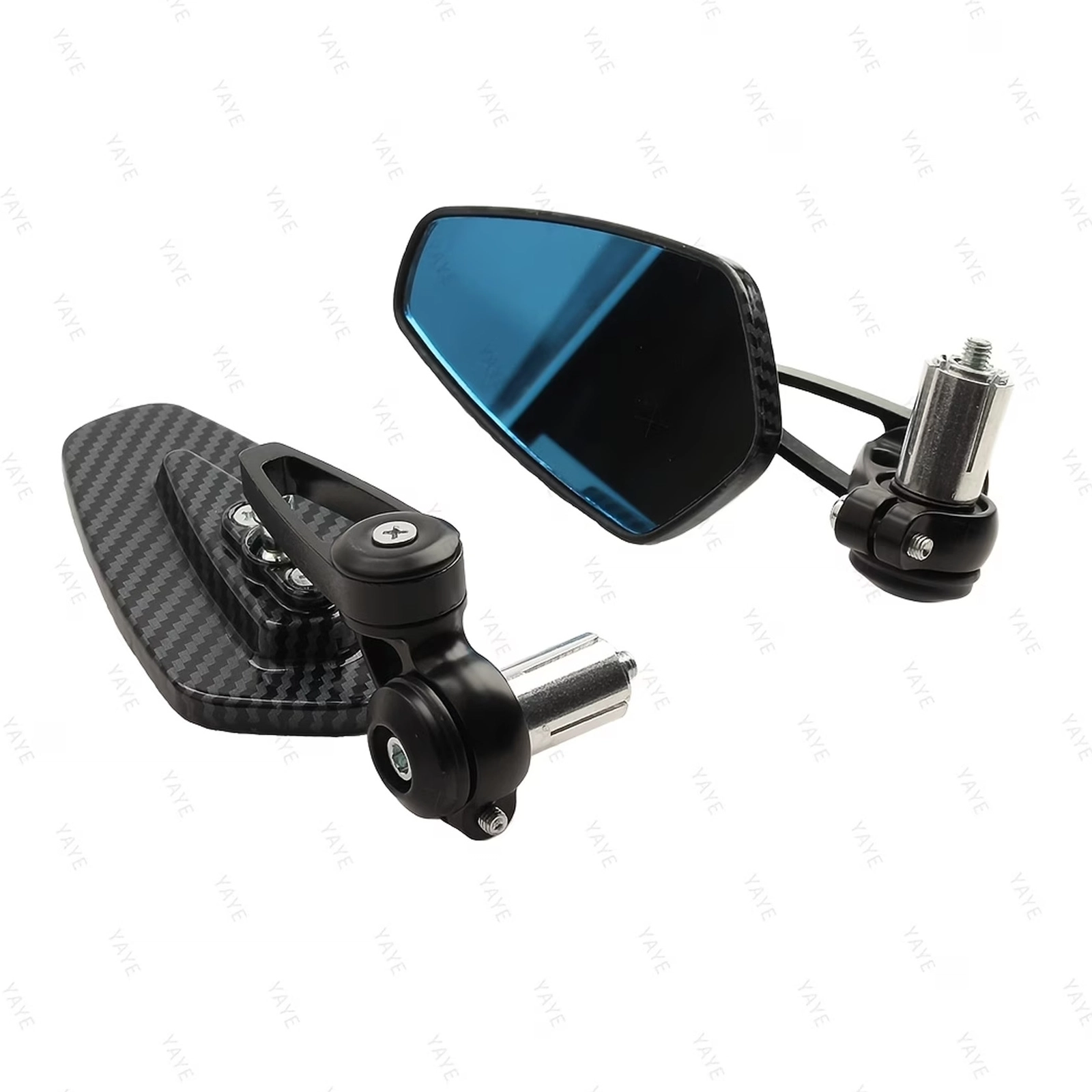 Motosikl üçün yan güzgülər Black Carbon