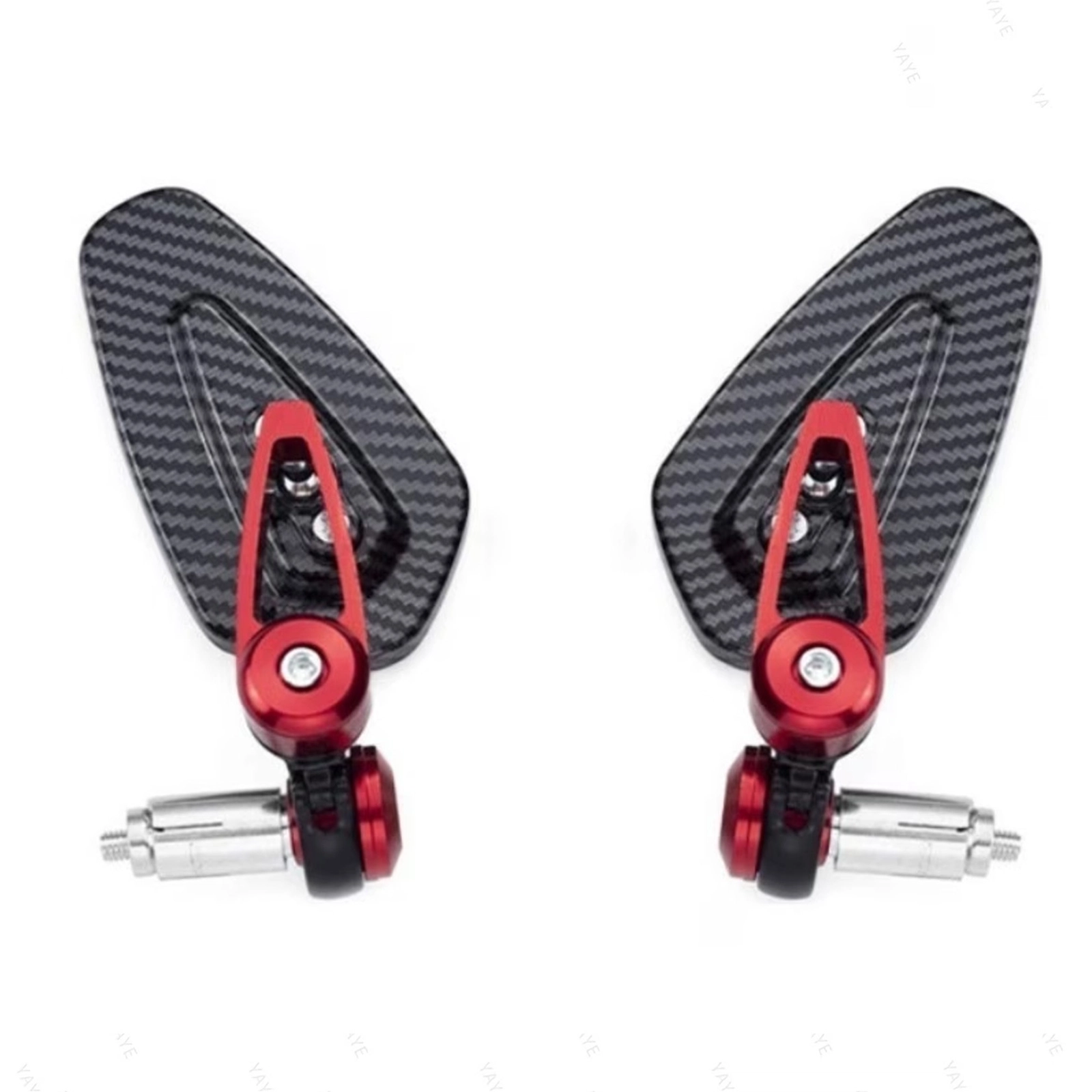 Motosikl üçün yan güzgülər Red Carbon