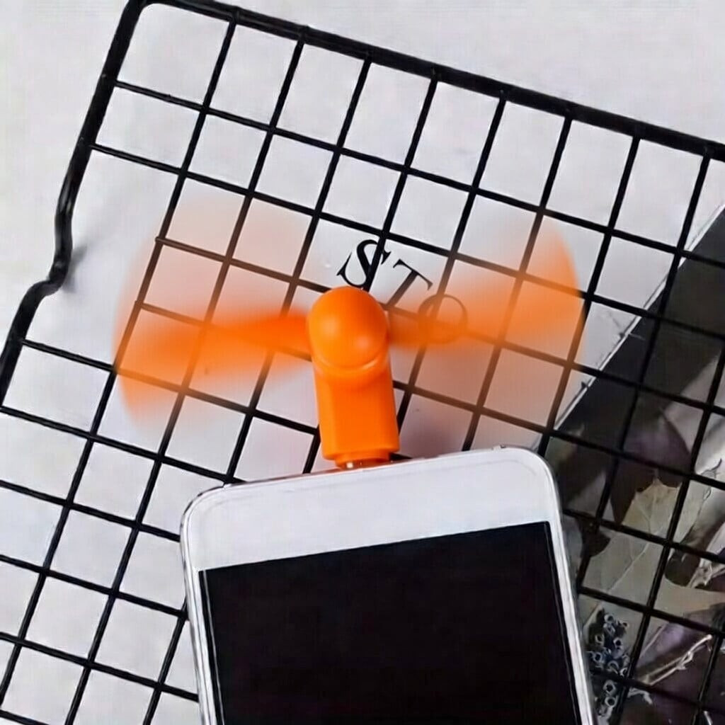 Mini ventilyator Lightning port narıncı