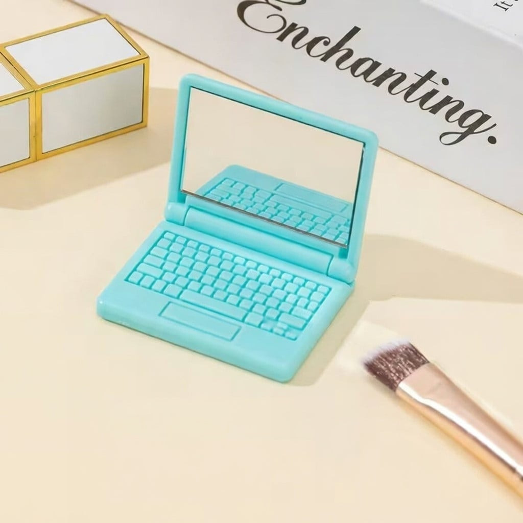Mini güzgü No Brand tablet dizaynlı, 3.5x4.3 sm, göy