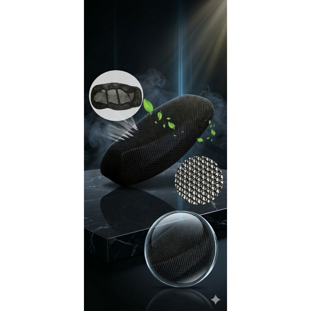Motosikl oturacağı üçün çexol, polister, qara