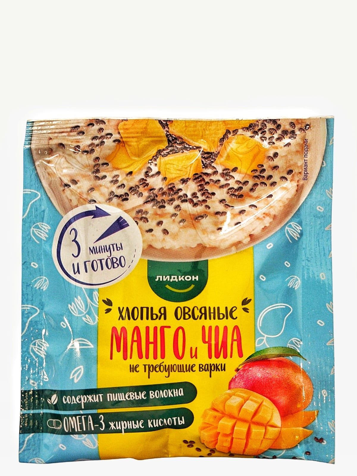 Yulaf lopalar Лидкон Манго и чиа, 35 q