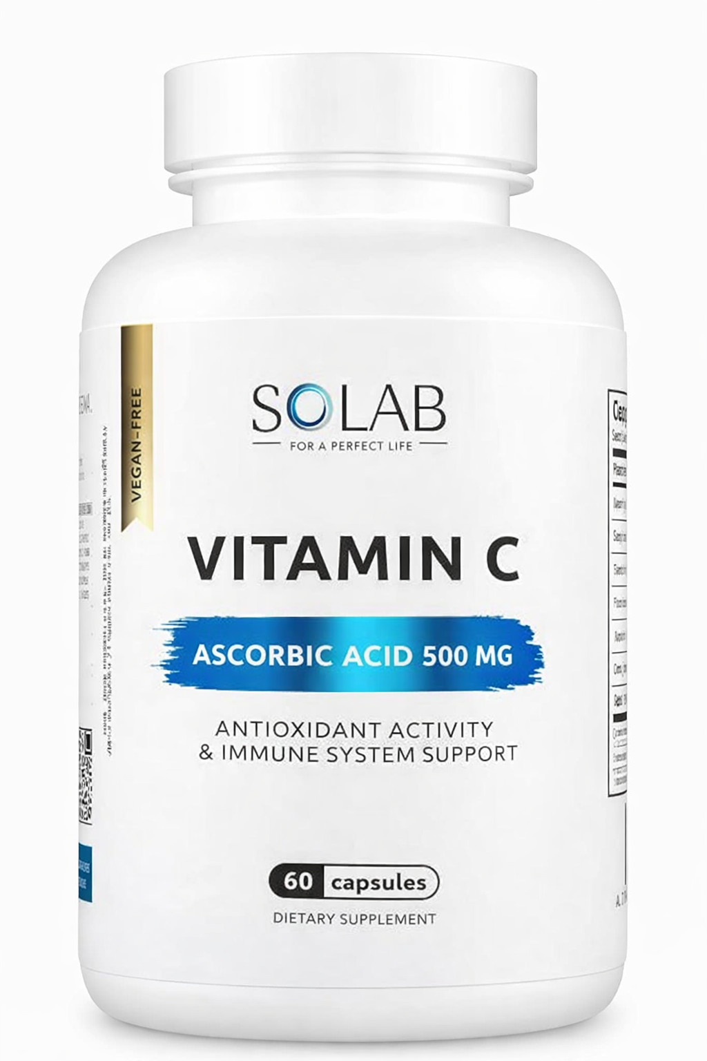 Vitamin C Solab Ascorbic Acid 500 mq, 60 kapsul