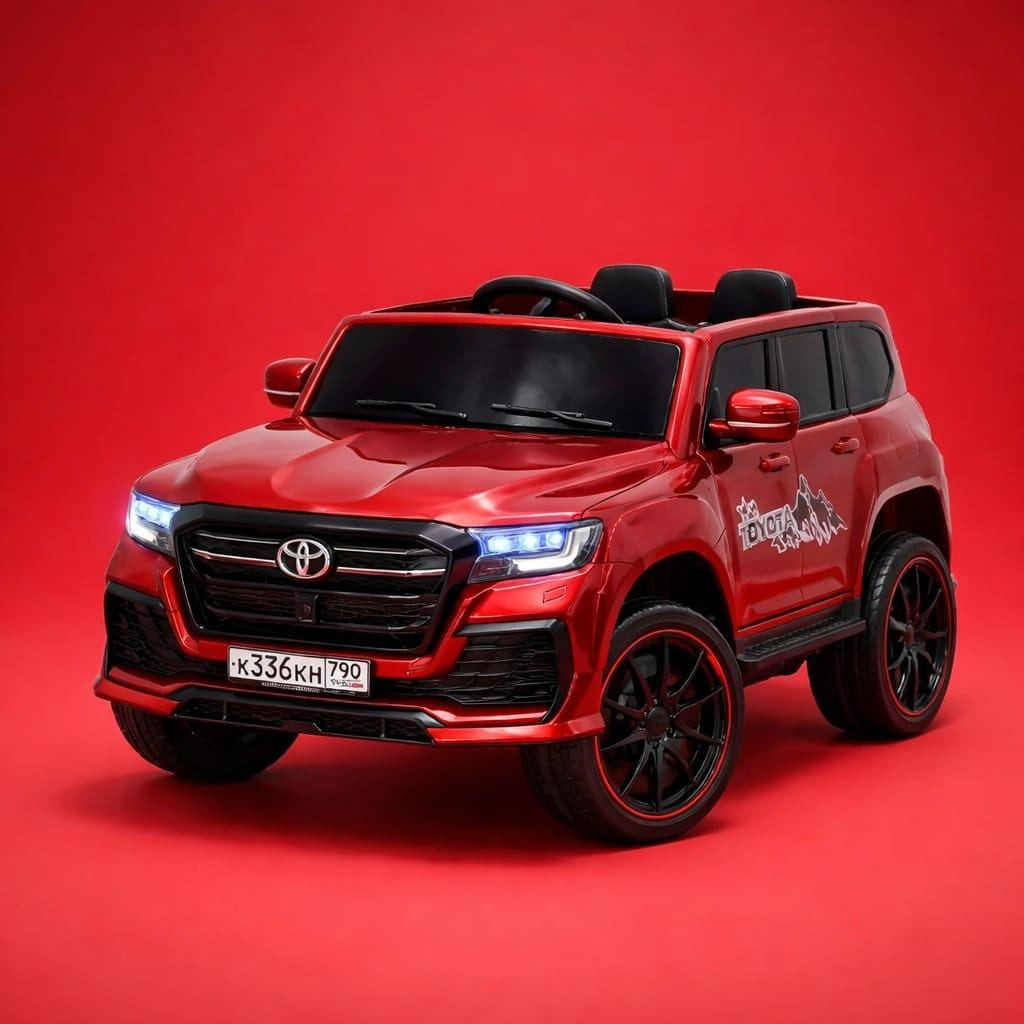 Uşaq elektrik avtomobili Toyota Premium SUV DK-RR998, 2 idarəetmə rejimi, musiqi sistemi, uzaqdan idarəetmə, 8 yaşa qədər, qırmızı
