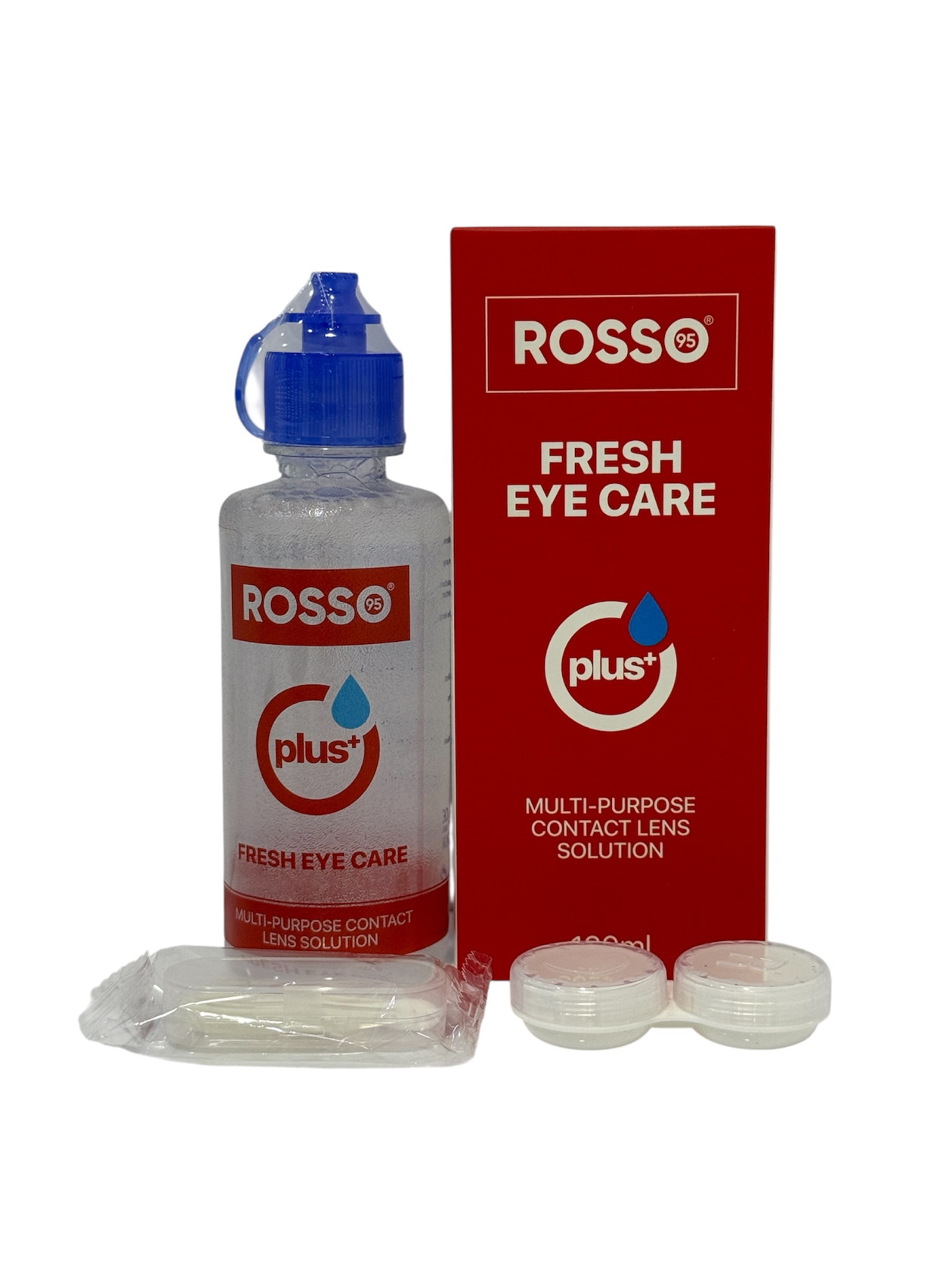 Kontakt linzaları üçün məhlul Rosso, 120 ml