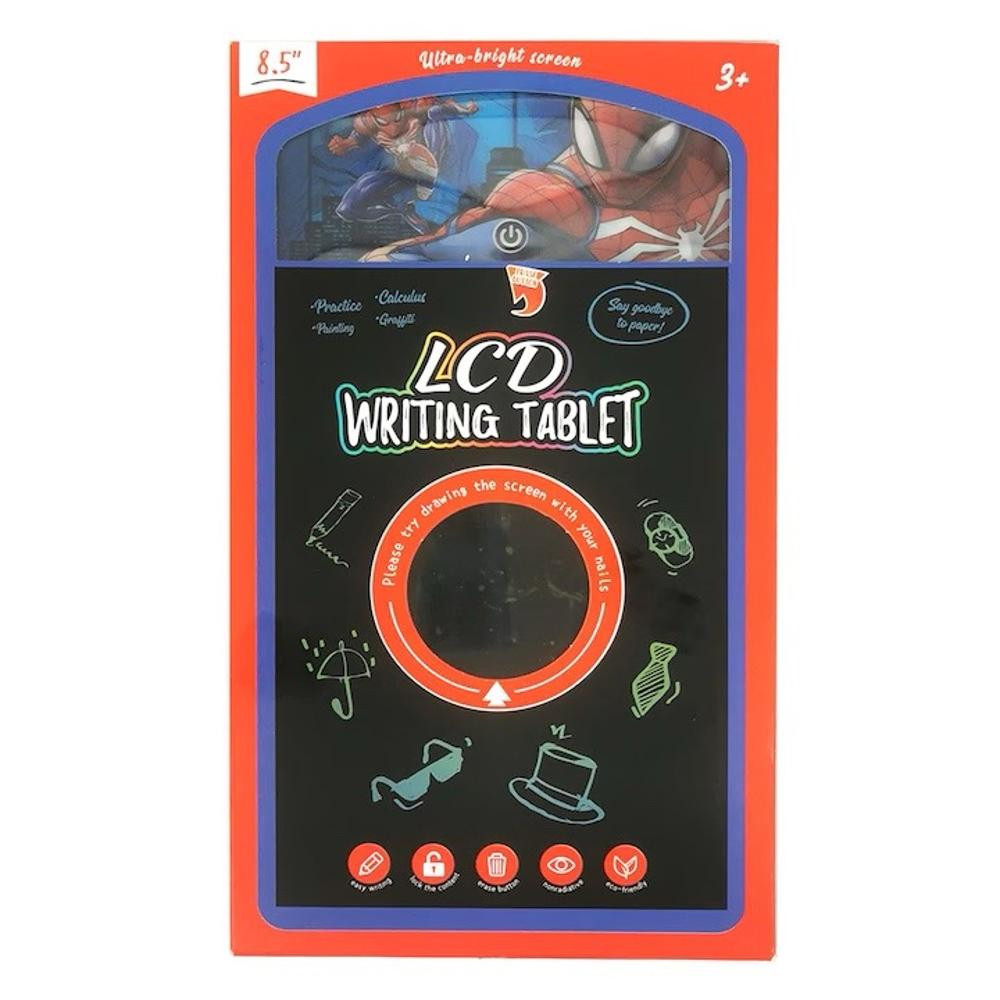 Uşaqlar üçün LCD yazı və rəsm planşeti Spiderman 8.5' Red