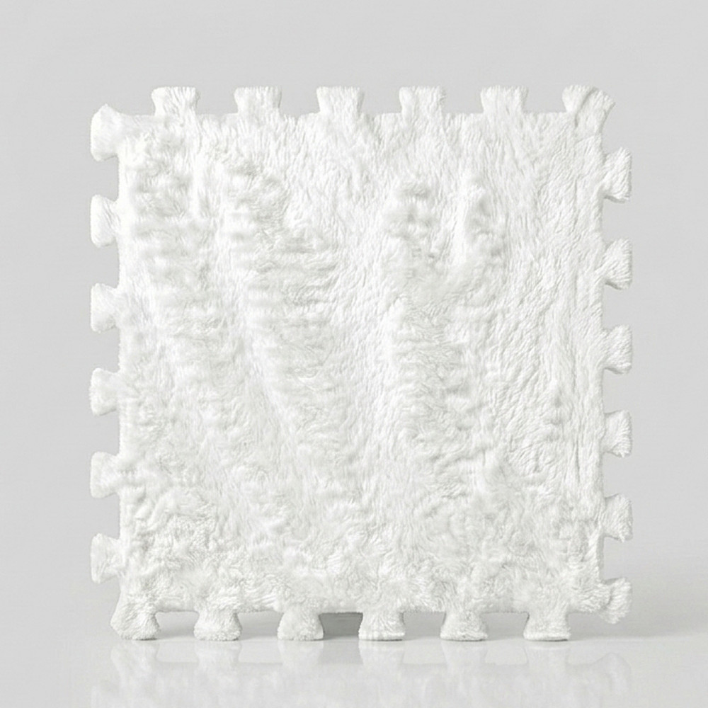 Uşaqlar üçün pazl-xalça, 30x30x1 sm, 10 hissə, ağ