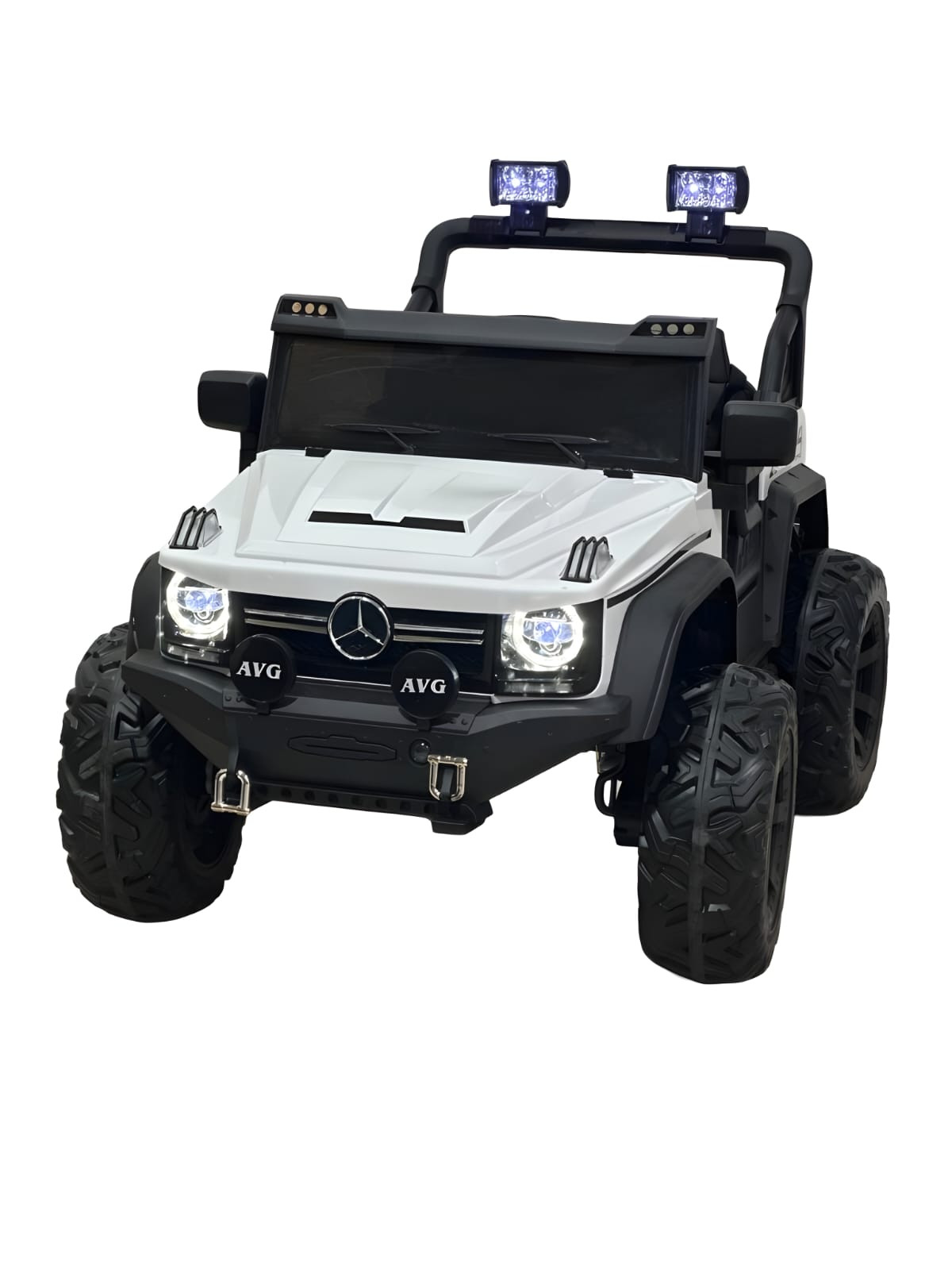 Uşaq elektrik avtomobili Mercedes Offroad AVG ARL, ağ/qara, 1-12 yaş