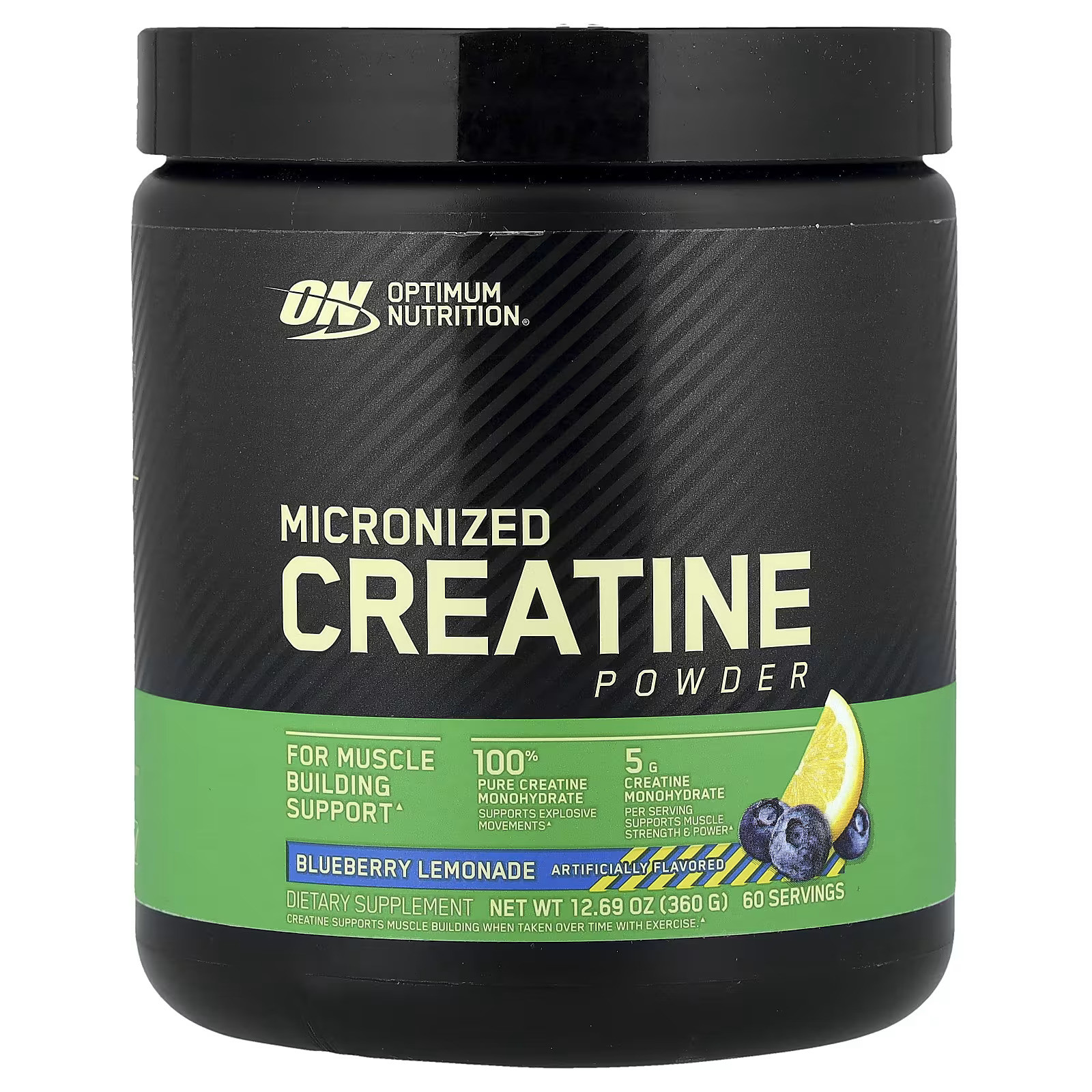 Kreatin Optimum Nutrition Micronized Blueberry Lemonade, 360 q
