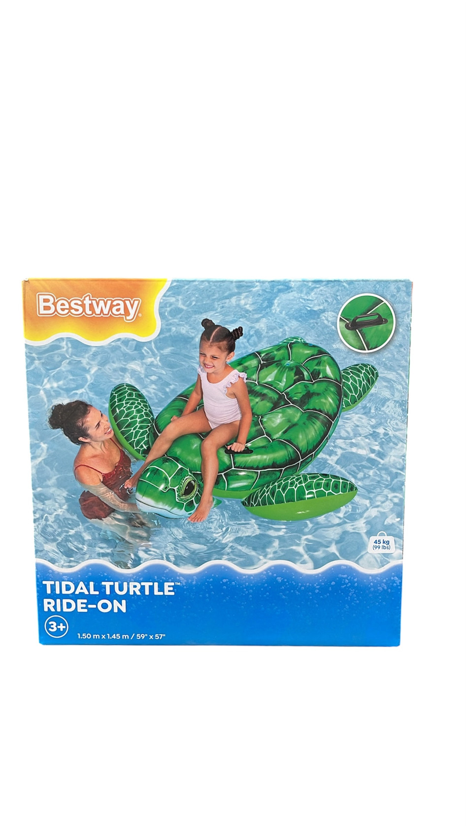 Şişmə oyuncaq Bestway Tidal Turtle Ride-On, 3+ yaş, 145х150 sm
