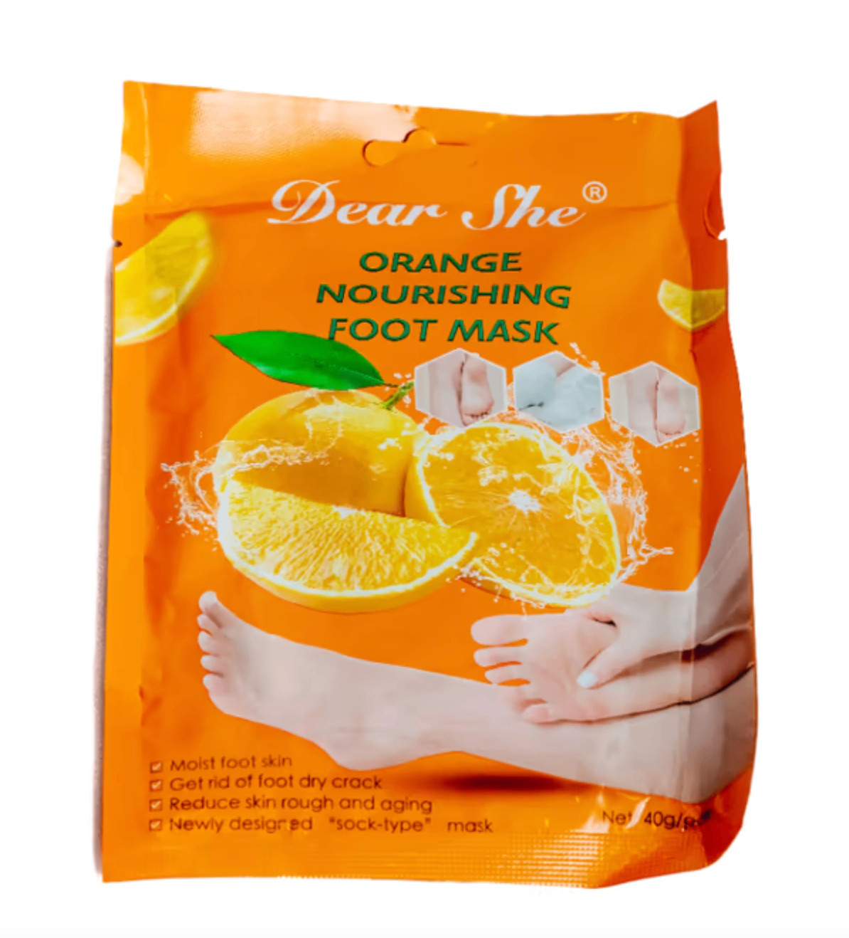 Ayaq üçün maska Dear She Orange 40 q