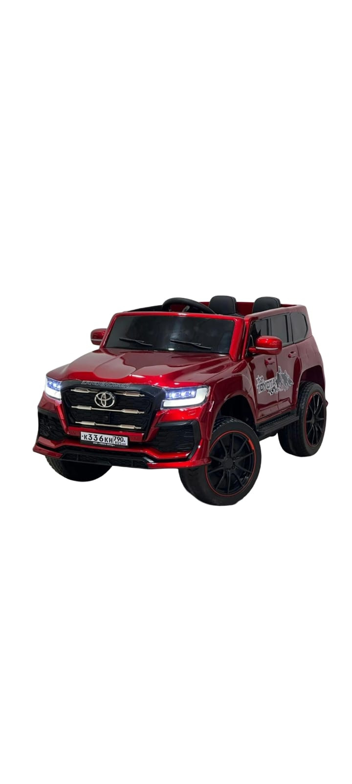Uşaq elektrik avtomobili Toyota Land Cruiser LC300, qırmızı