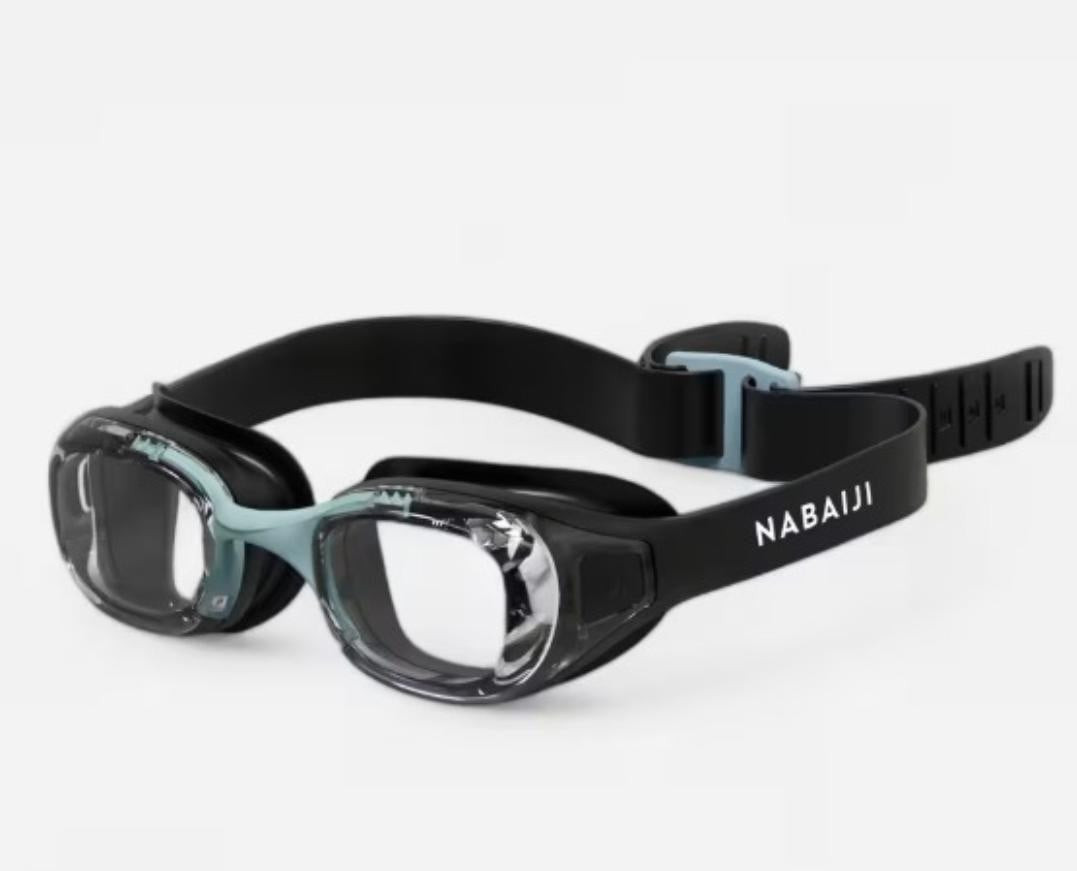 Üzgüçülük üçün eynək Decathlon Nabaiji XBase 5, qara