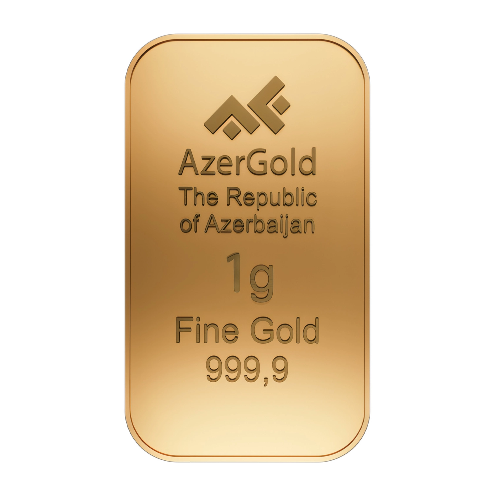 Qızıl külçə, qızıl 999.9 əyar, 1 q