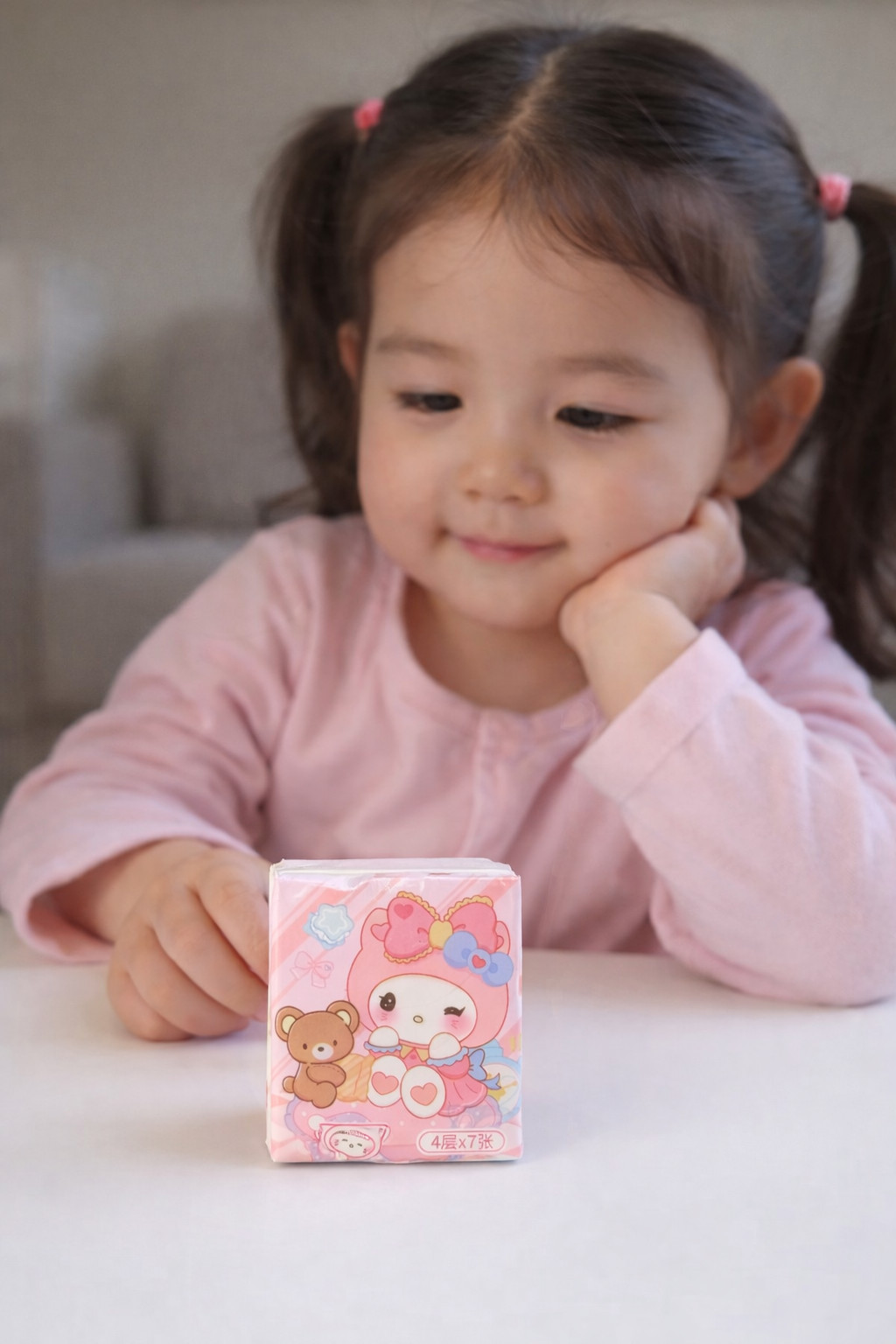 Quru salfetlər Tissue Kawaii, 7 əd
