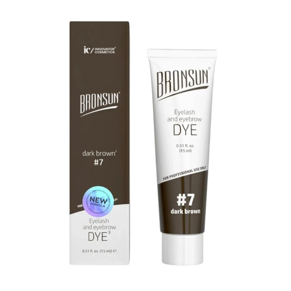 Qaşlar və kirpiklər üçün boya Bronsun #7 Dark Brown