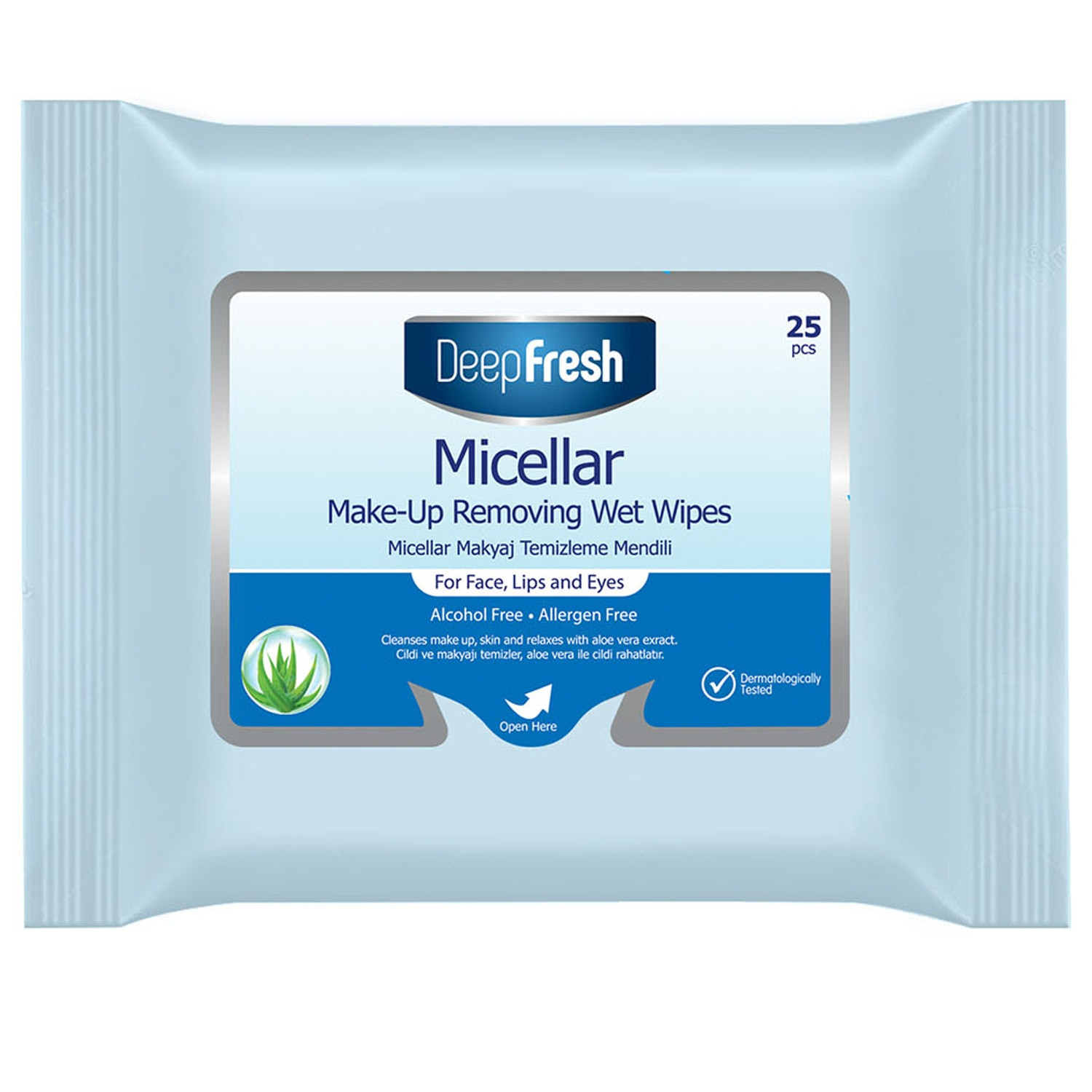 Makiyajın silinməsi üçün nəm salfetlər Deep Fresh 25 əd