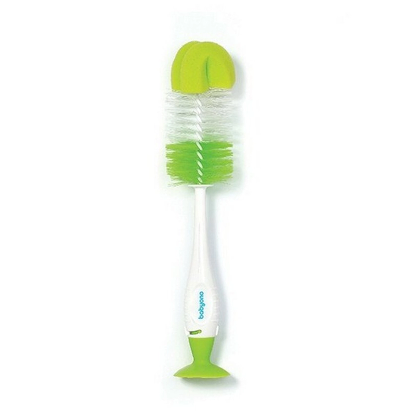 Şüşə qabı və əmzik üçün yapışqanlı fırça BabyOno 728/02, yaşıl