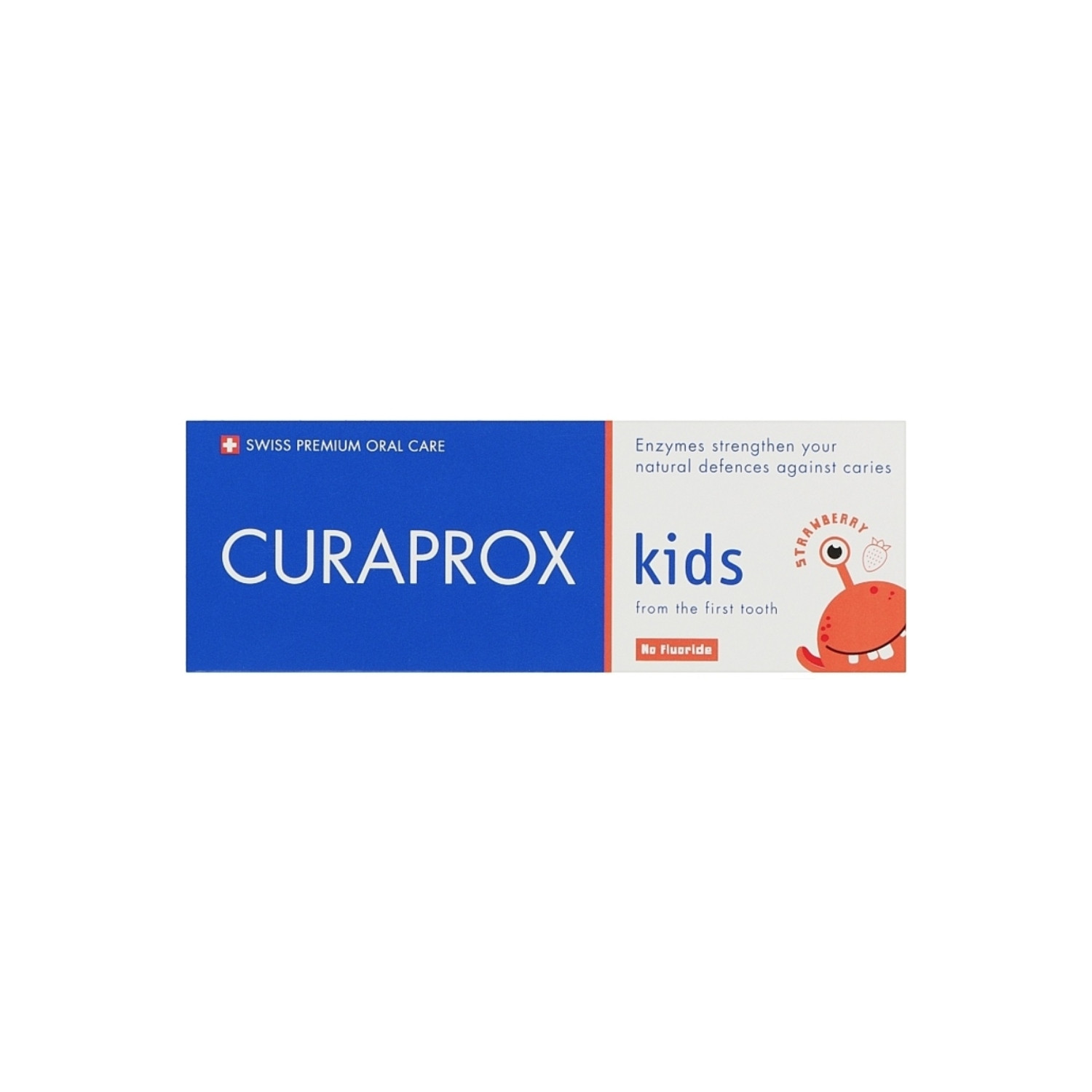 Uşaq diş məcunu Curaprox çiyələk dadlı florsuz 60 ml