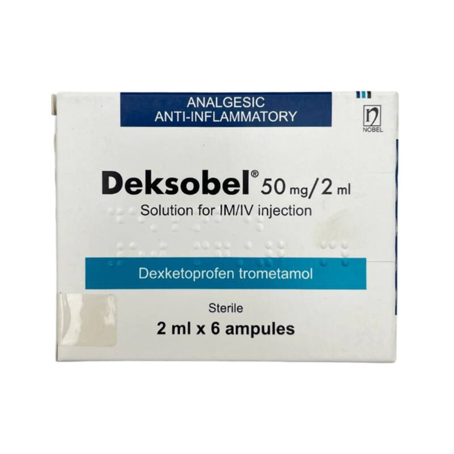 Ağrı və qızdırma ampul DEKSOBEL 50 mq/2 ml N6