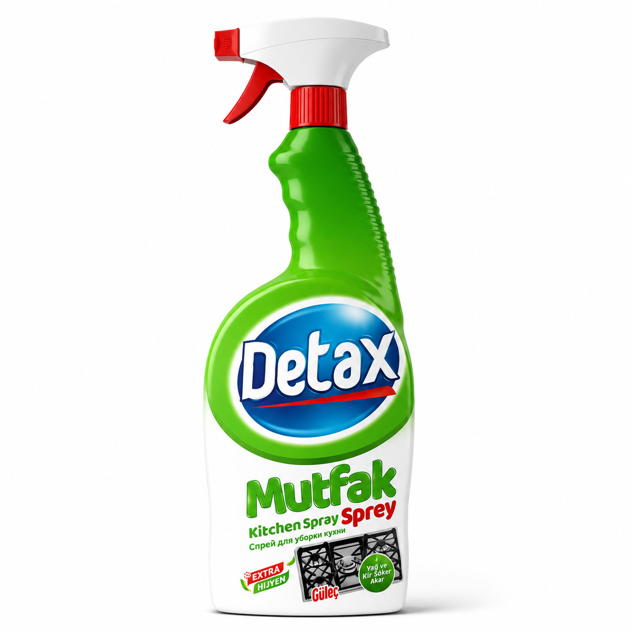Mətbəx üçün yağ və kir təmizləyici sprey Güleç Detax, 750 ml