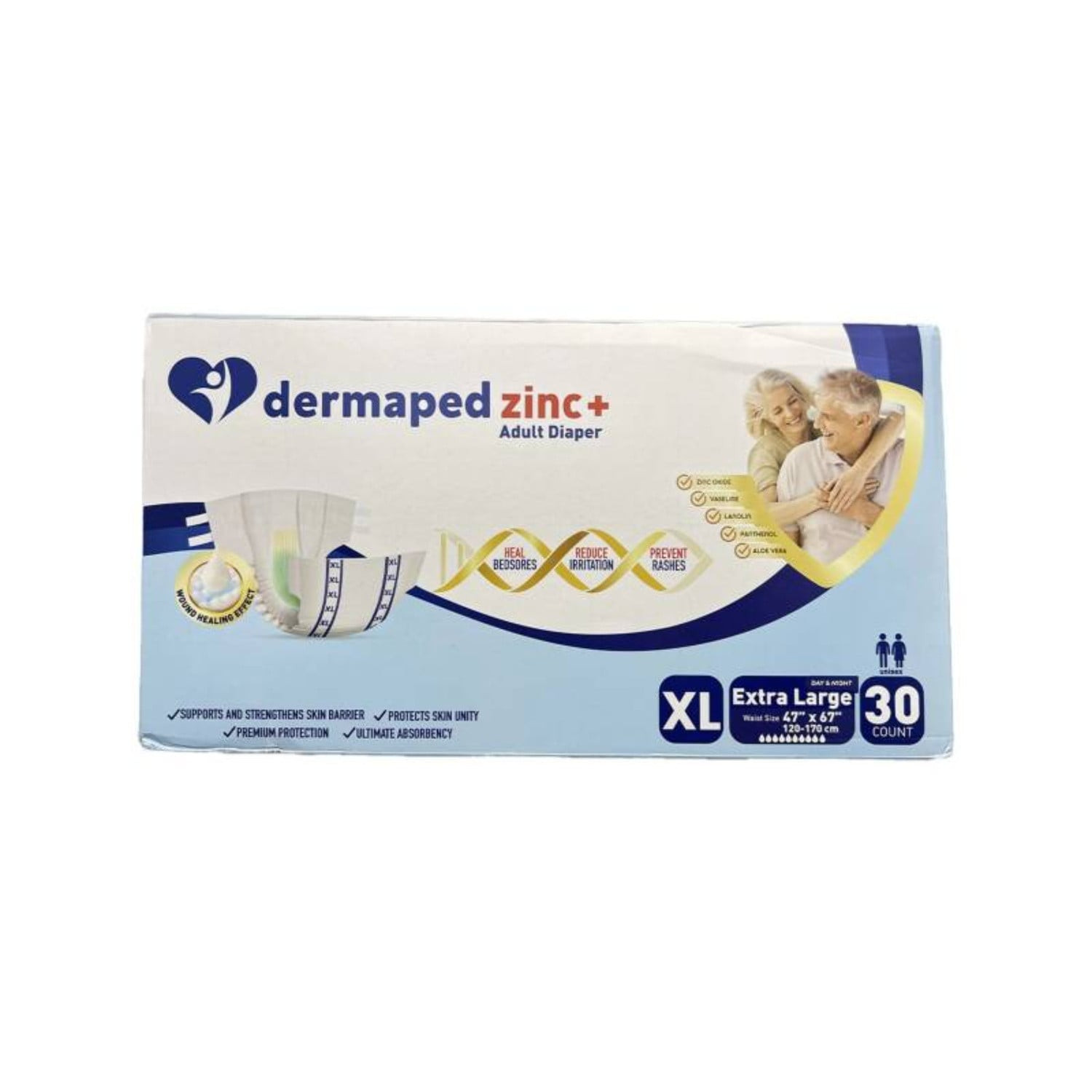 Böyüklər üçün bez DERMAPED ZINC Extra Large 30 əd