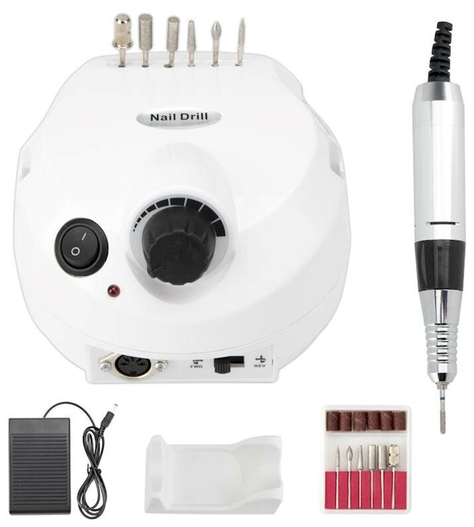 Manikür və pedikür üçün frezer ZS-601, ağ