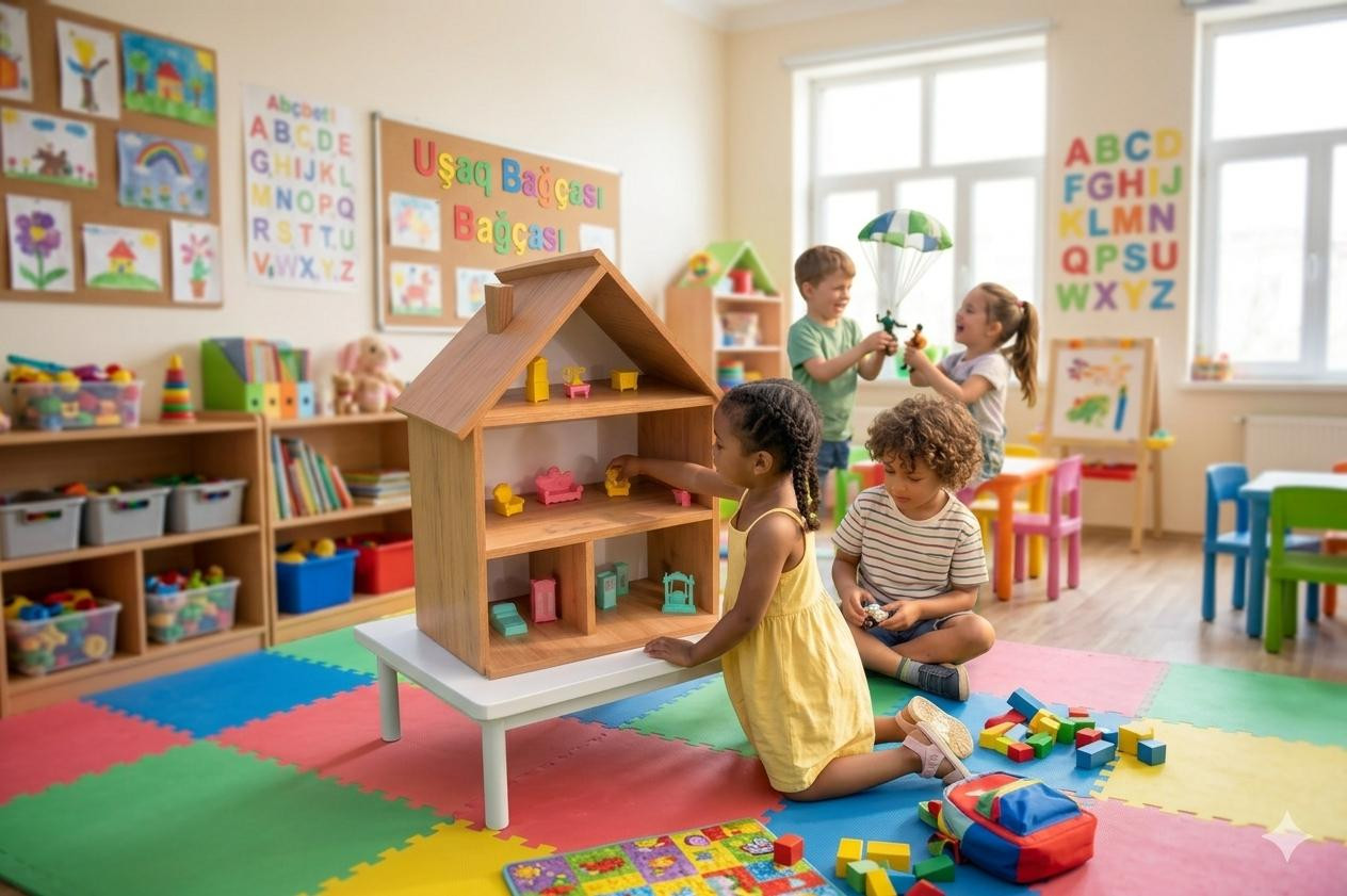 Kukla evi ZARR9801, laminat, 79 sm