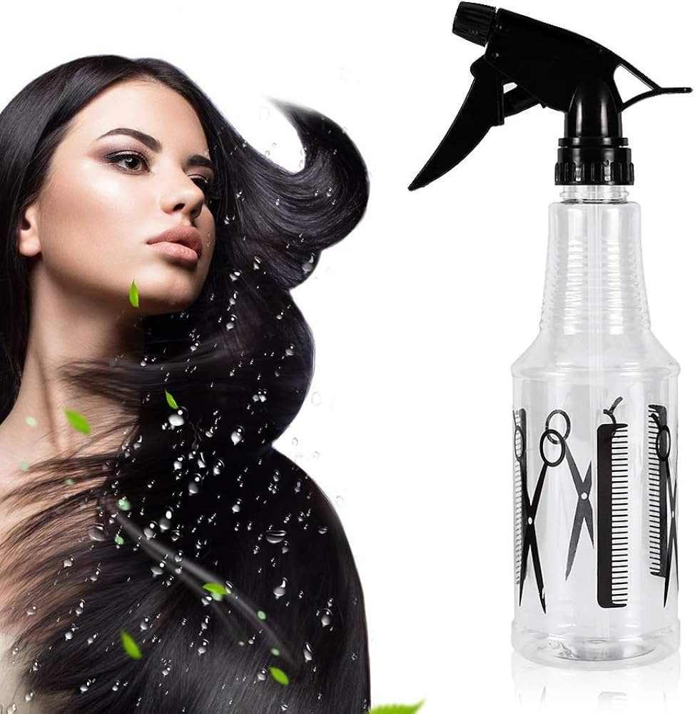 Salon üçün pulverizator, 500 ml, plastik, şəffaf/qara