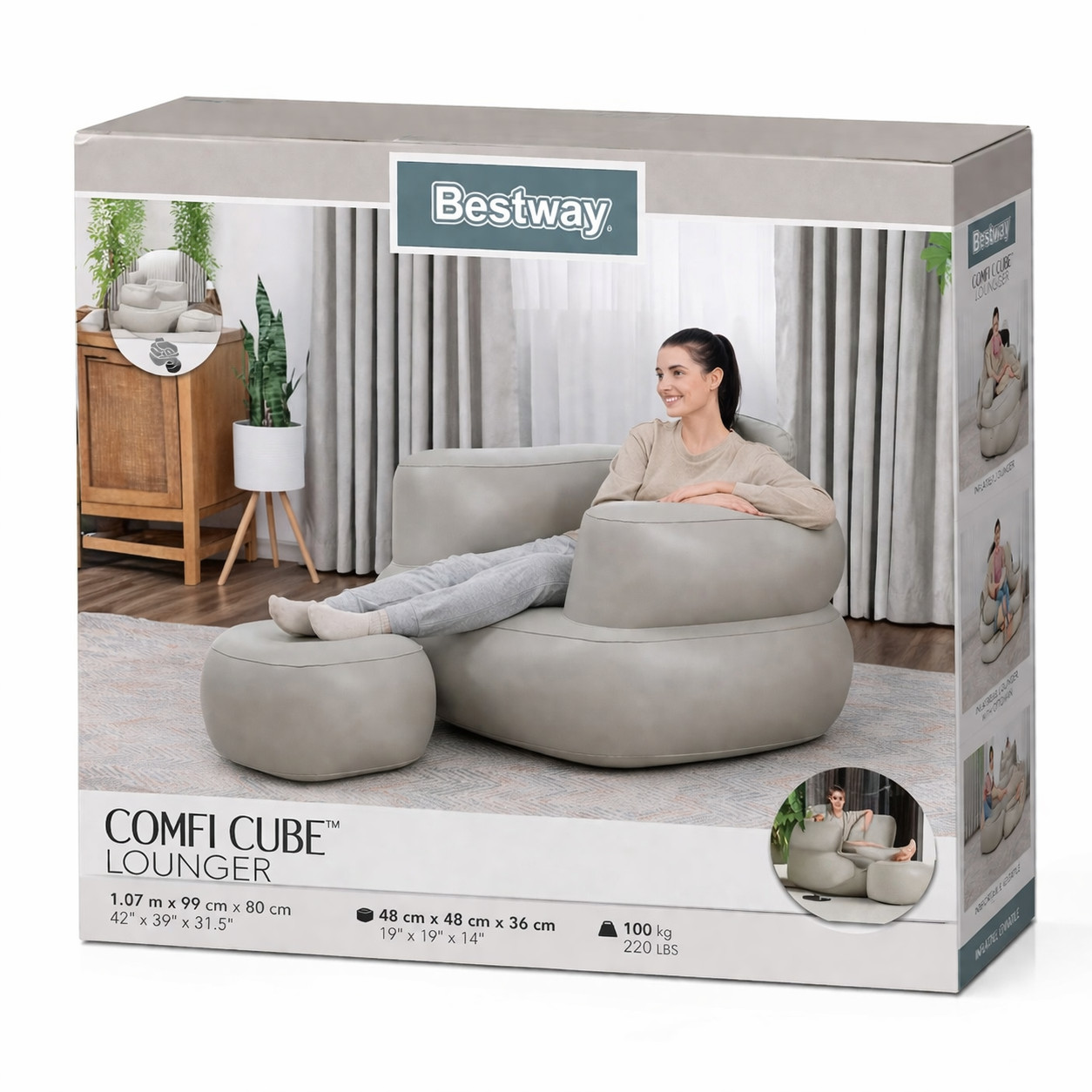 Şişmə kreslo Bestway 8265, vinil, 99х80х107 sm