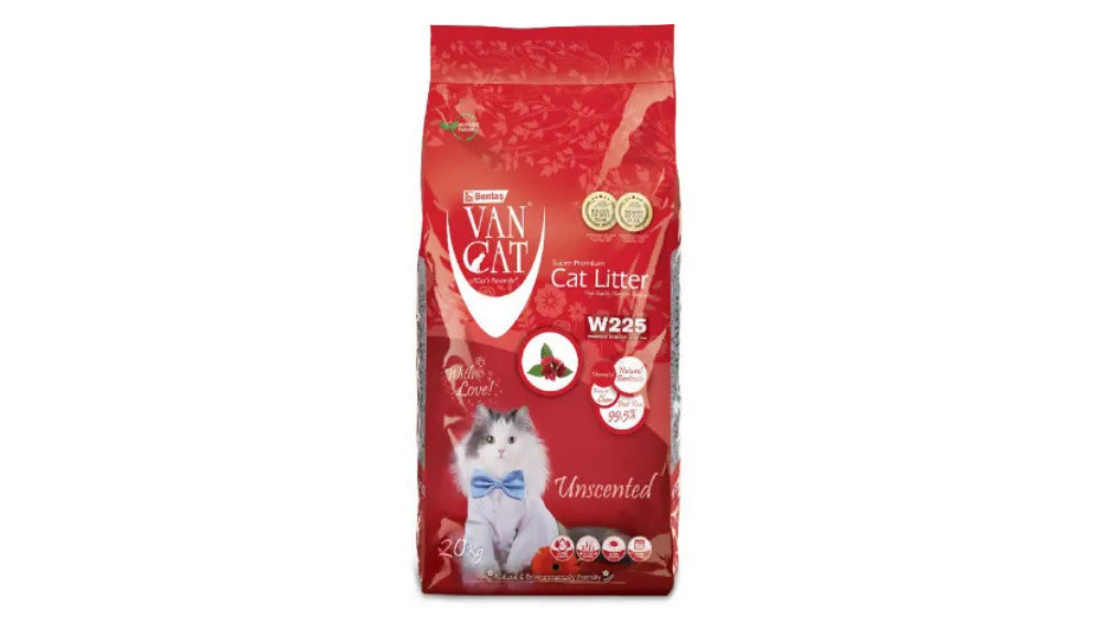 Toplanan doldurucu Van Cat W225 Unscented pişiklər üçün 20 kq